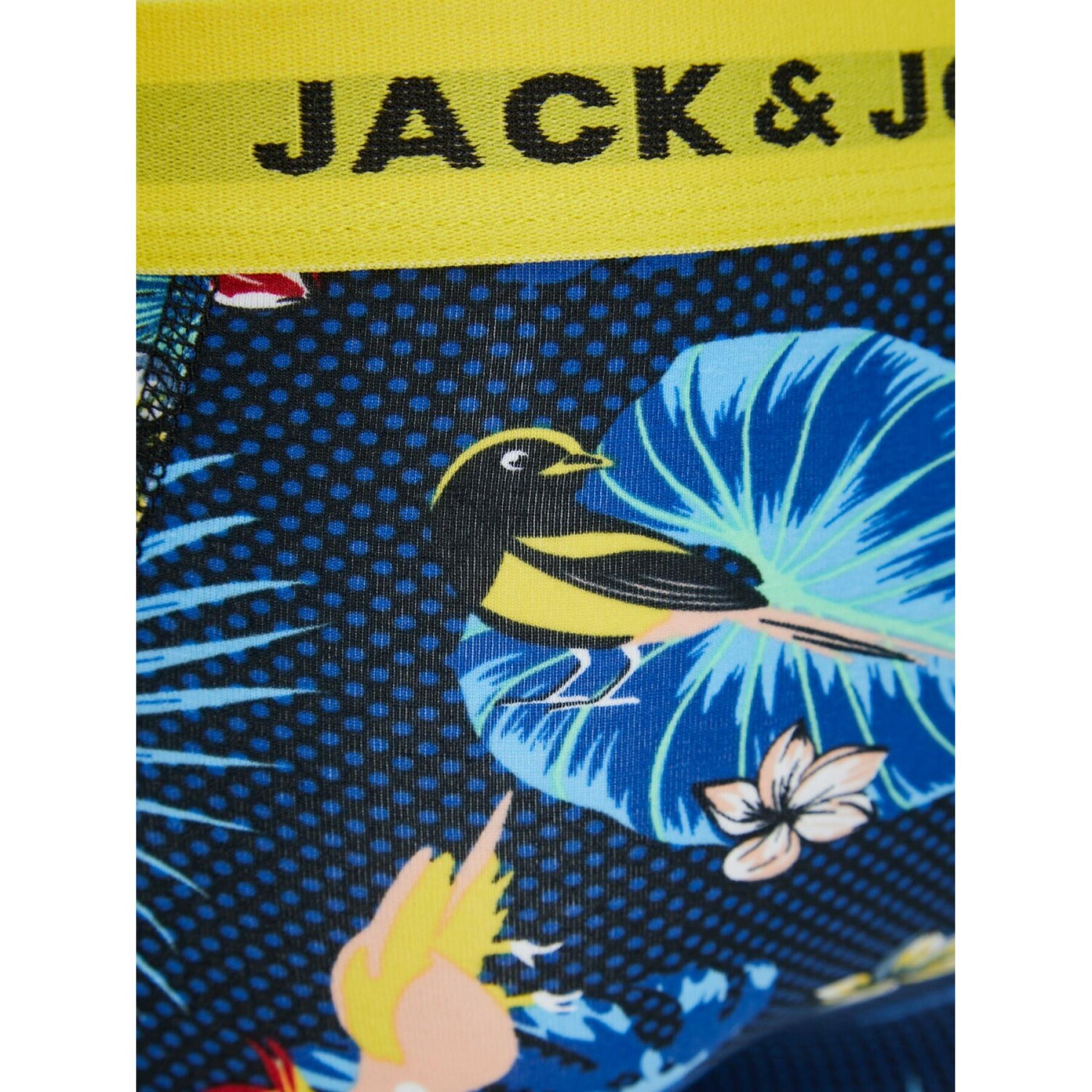 3er-Set Kinder-Boxershorts Jack & Jones Flower Bird