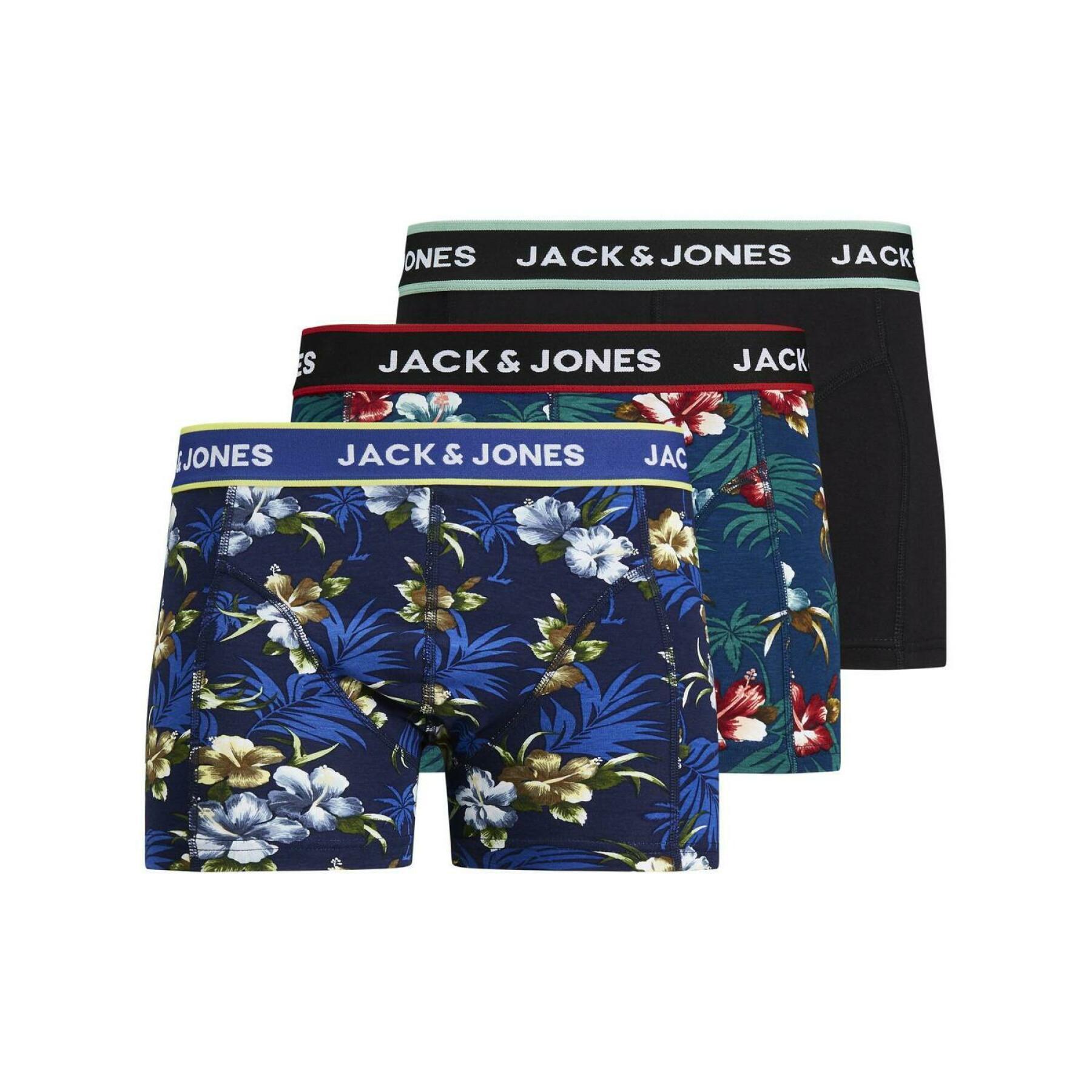 3er-Set Kinder-Boxershorts Jack & Jones flower