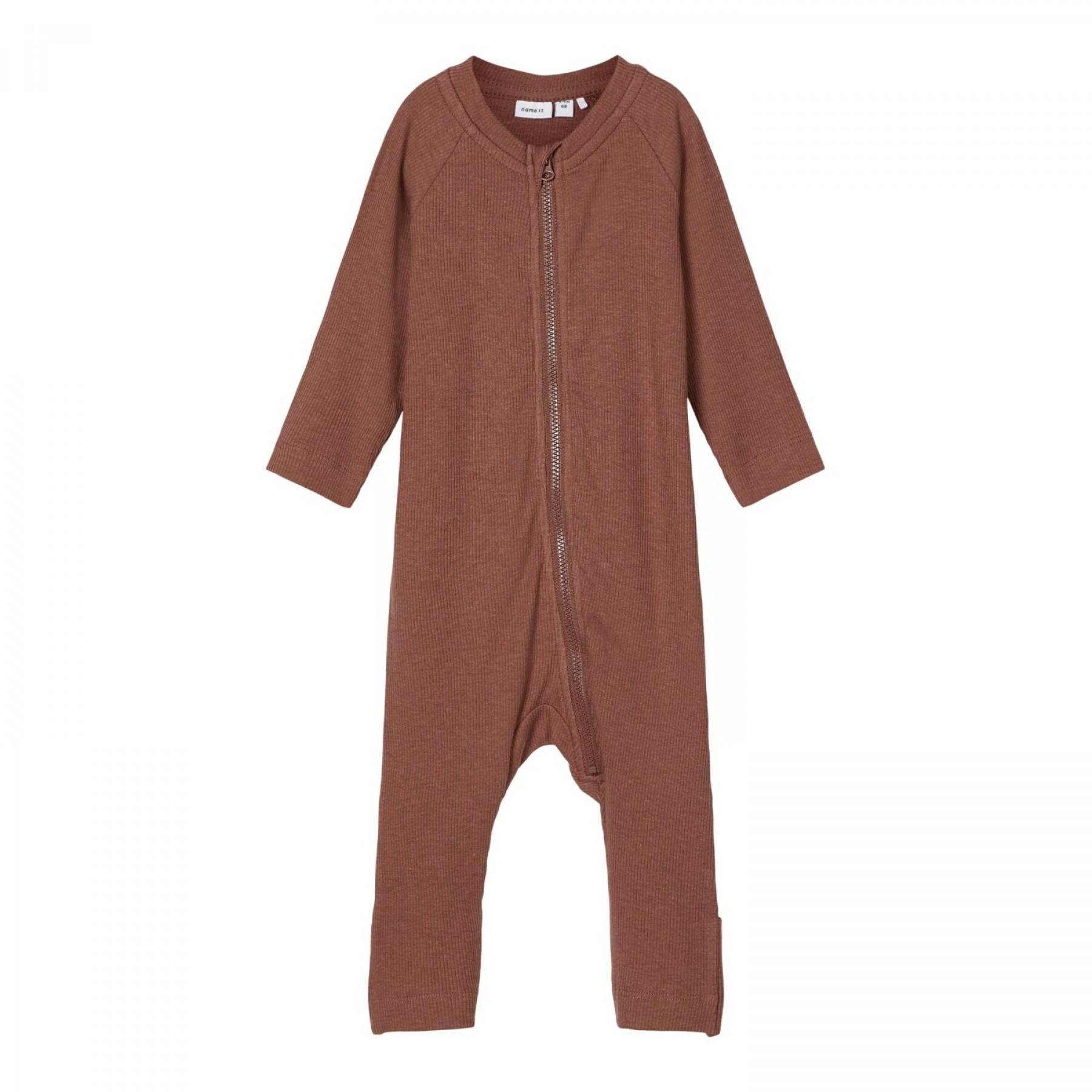 Langärmeliger Baby-Schlafanzug mit Reißverschluss Name it Rinka