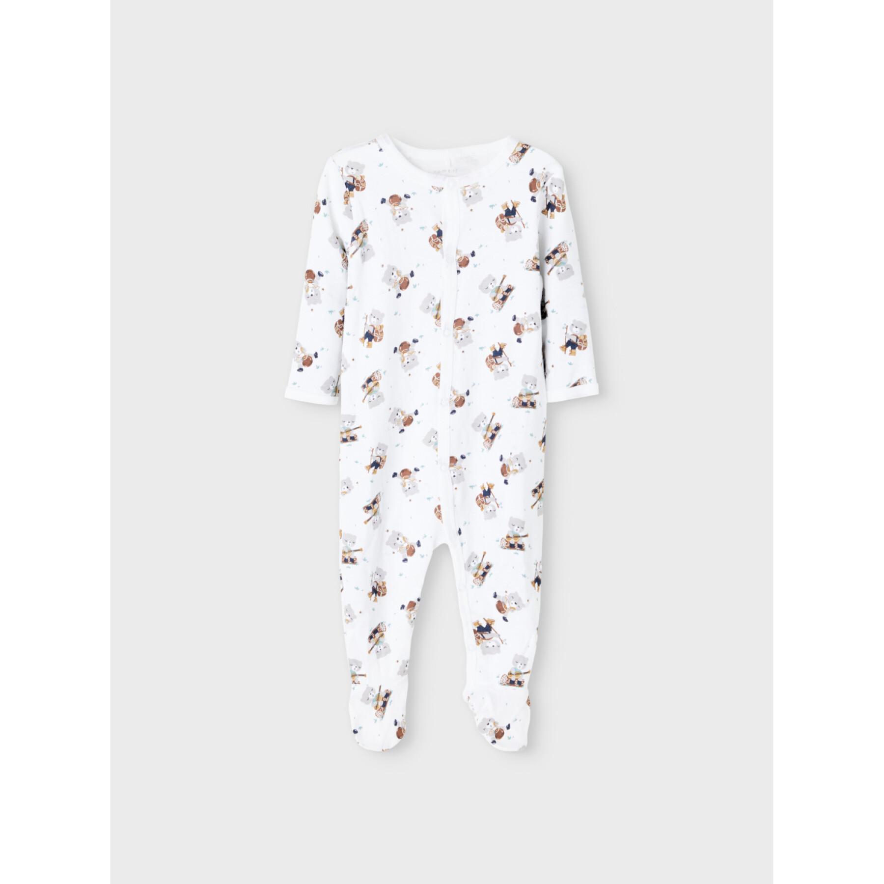 Strampler, Baby Name it Nightsuit Alloy Bear (x3)