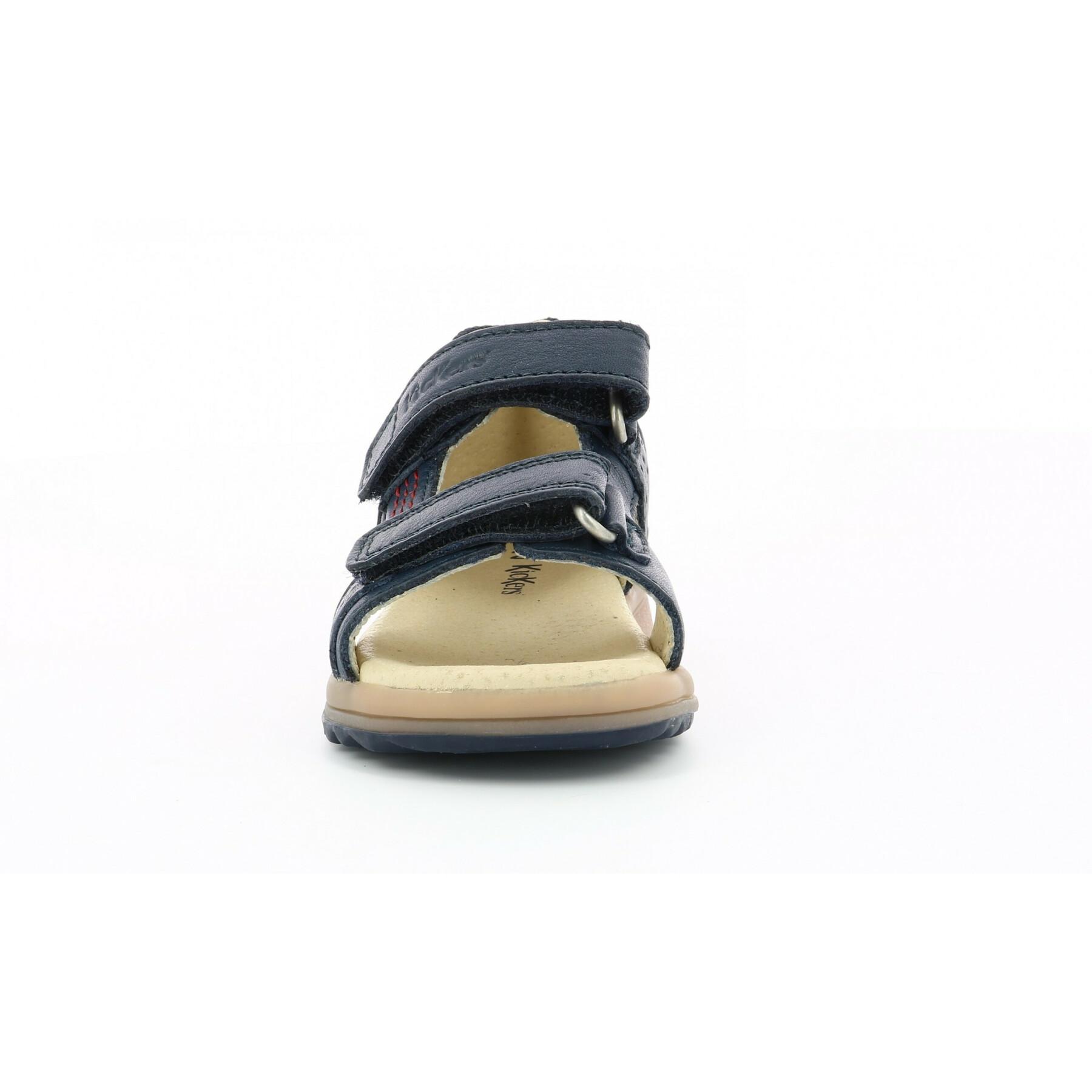 Sandalen für Baby-Jungen Kickers Plazabi