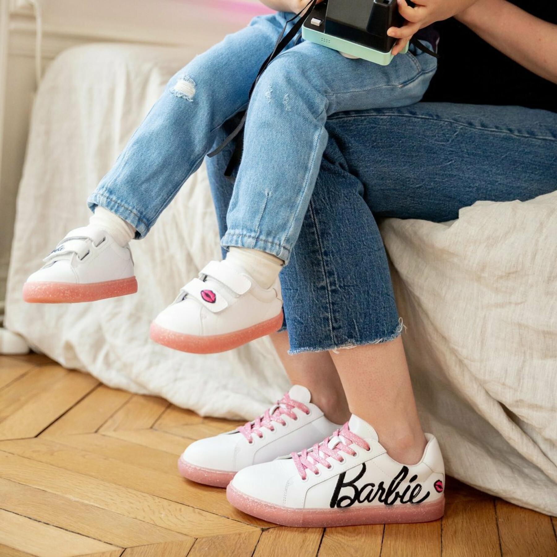 Sneakers für Mädchen Bons Baisers de Paname Mini Edith Barbie-Glitter