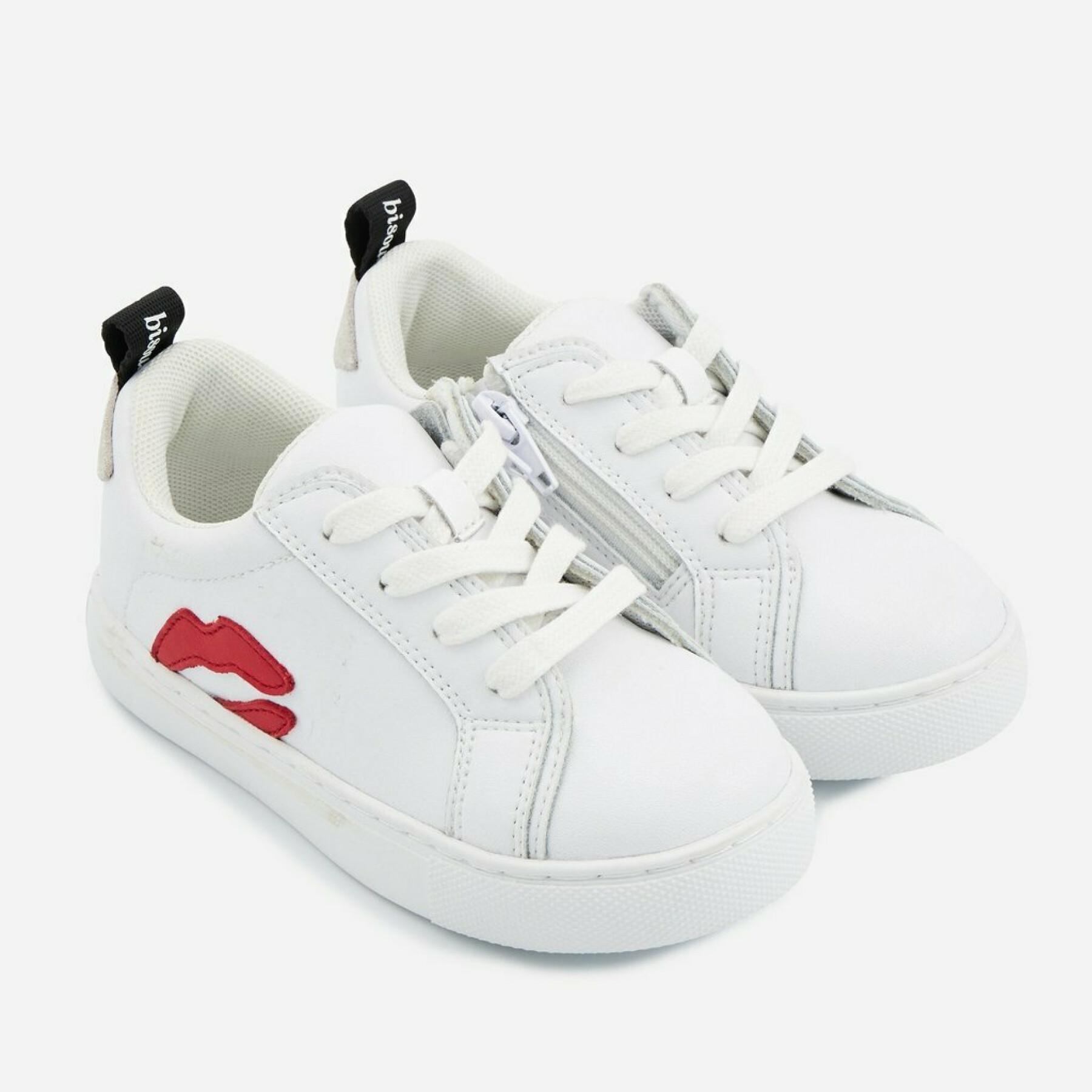 Sneakers für Mädchen Bons Baisers de Paname Mini Betty-Rouge