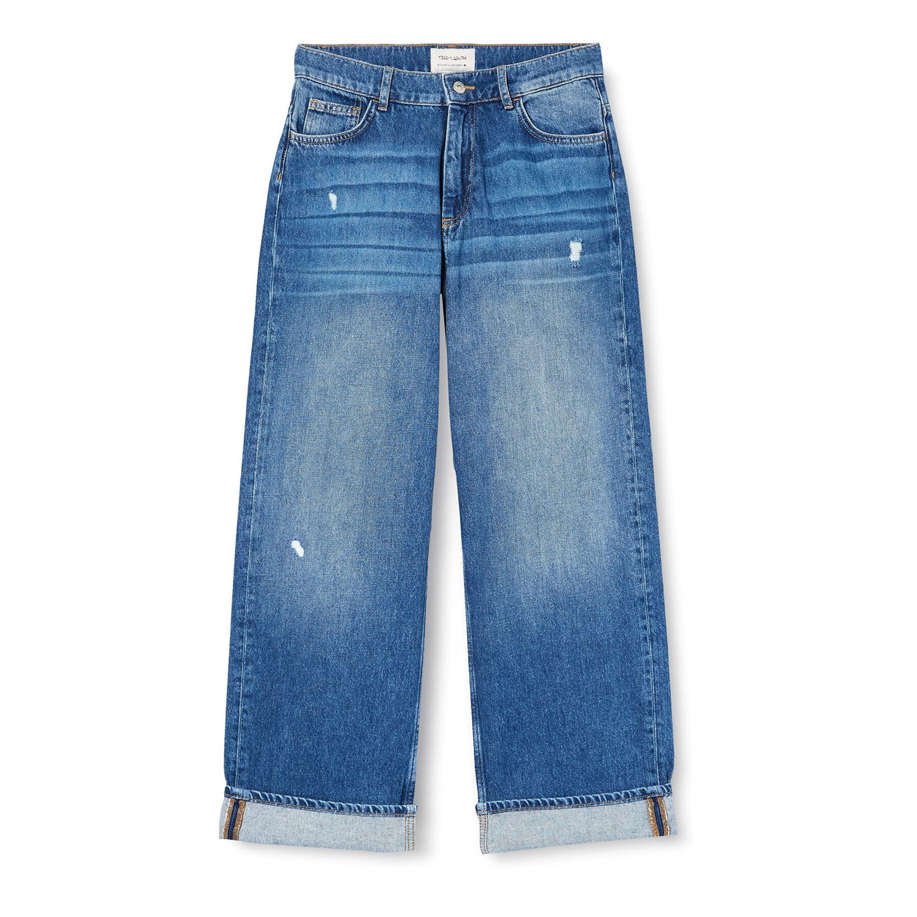 Weite Mädchenjeans Teddy Smith Used