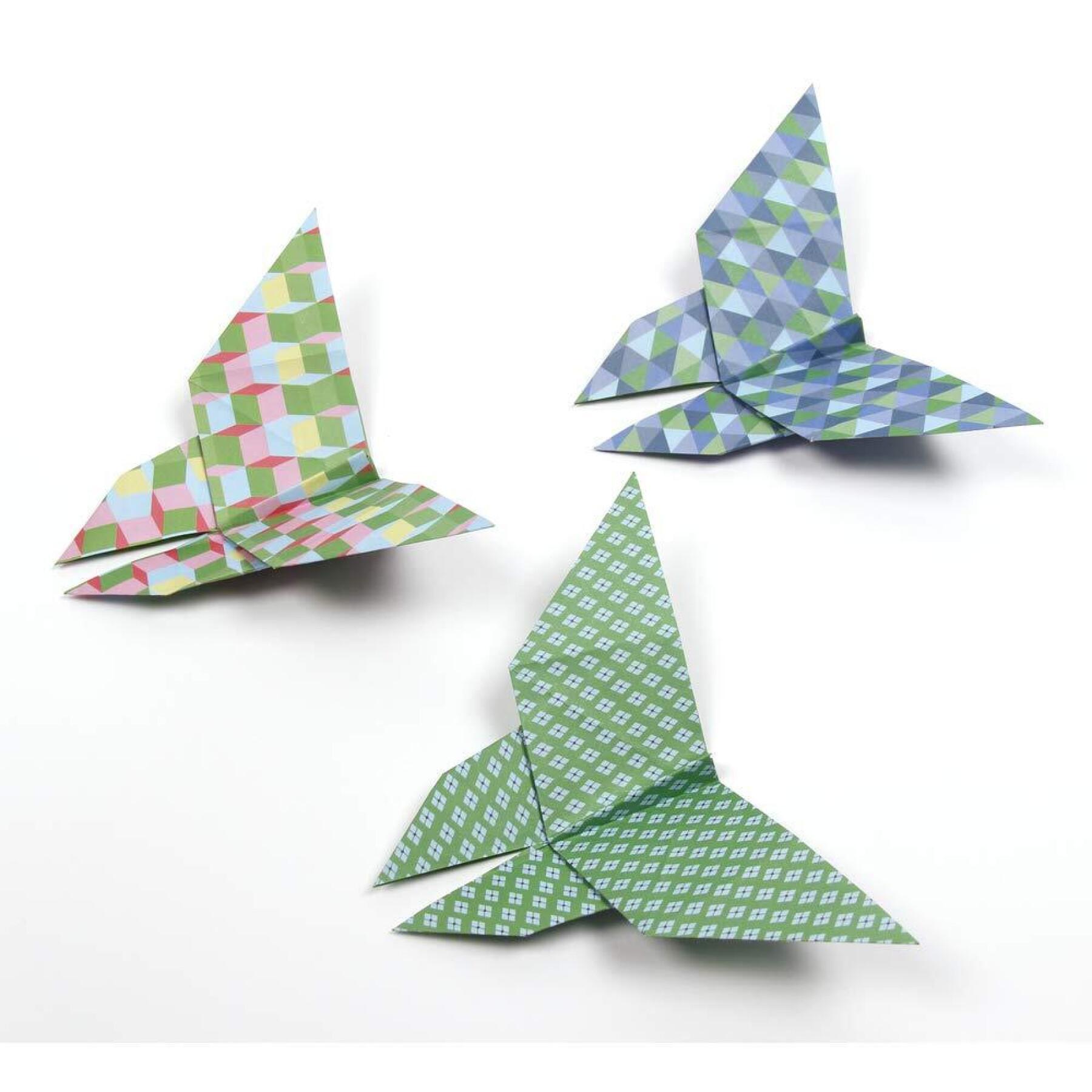 Origami-Packung mit 60 Blatt Avenue Mandarine Geometric 20 x 20 cm, 70g
