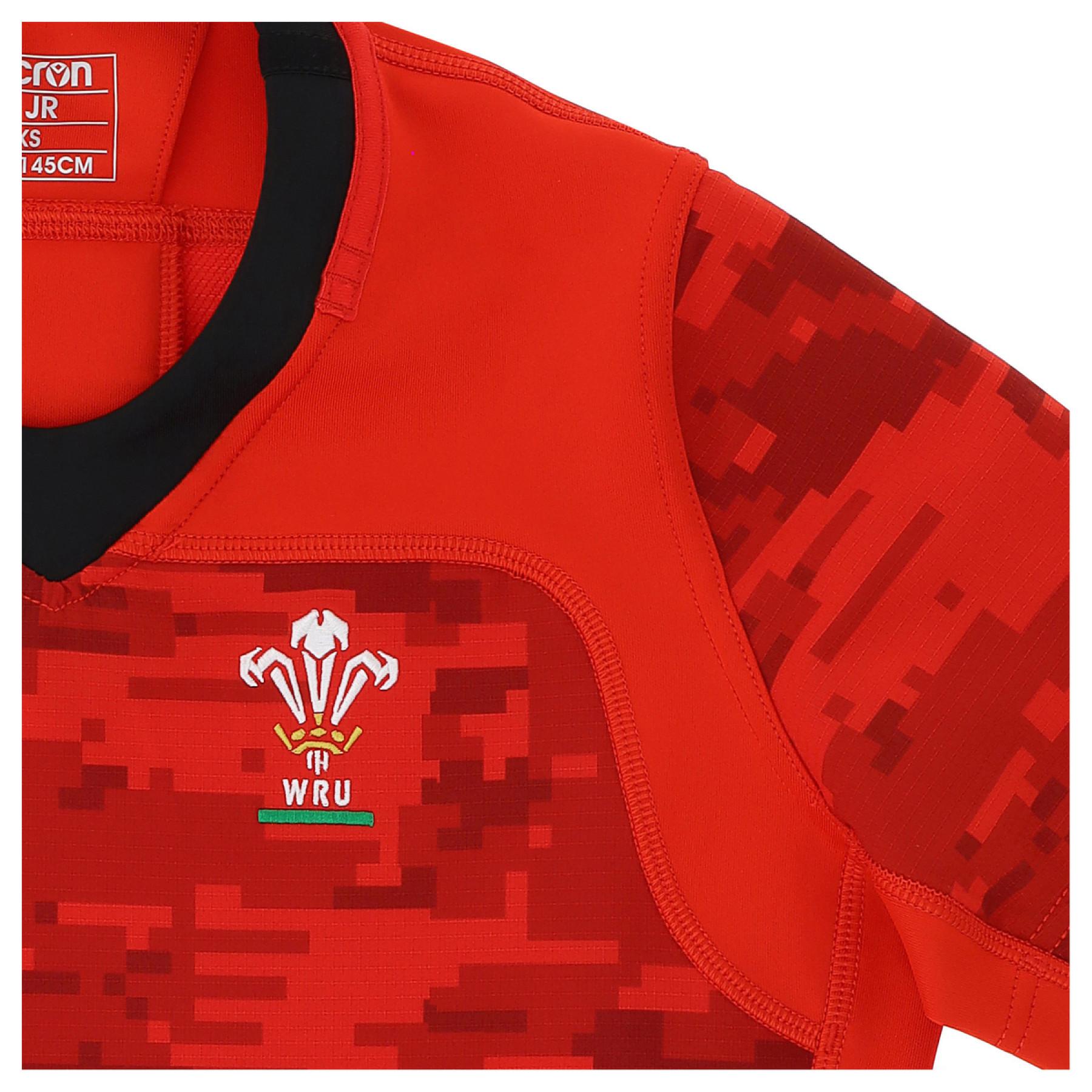 Rugby-T-Shirt für Kinder Pays de Galles union 2020/21