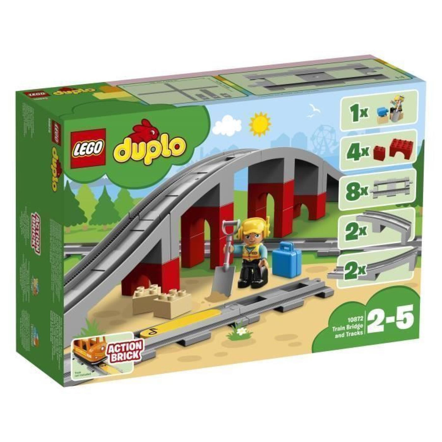 Konstruktionsspiele Schienen und Zugbrücke Lego Duplo