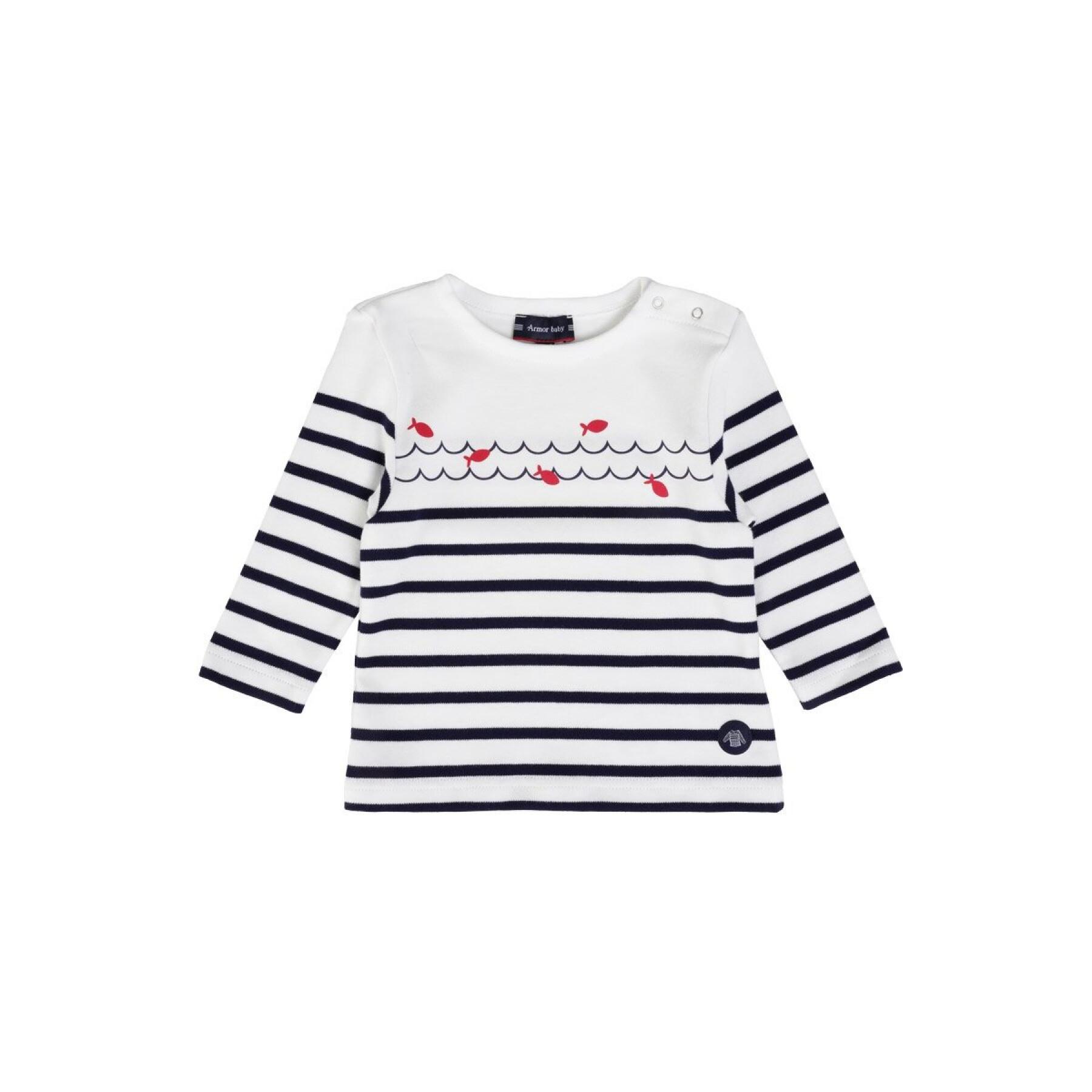 Baby-Marinière-T-Shirt mit langen Ärmeln Armor-Lux