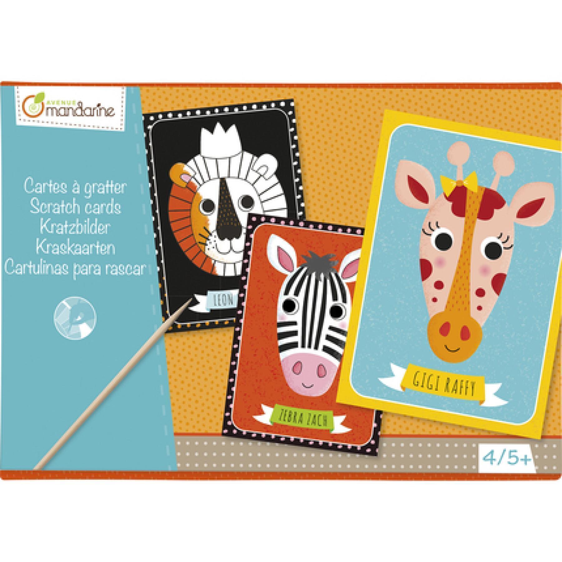 Kreativbox mit Rubbelkarten Avenue Mandarine