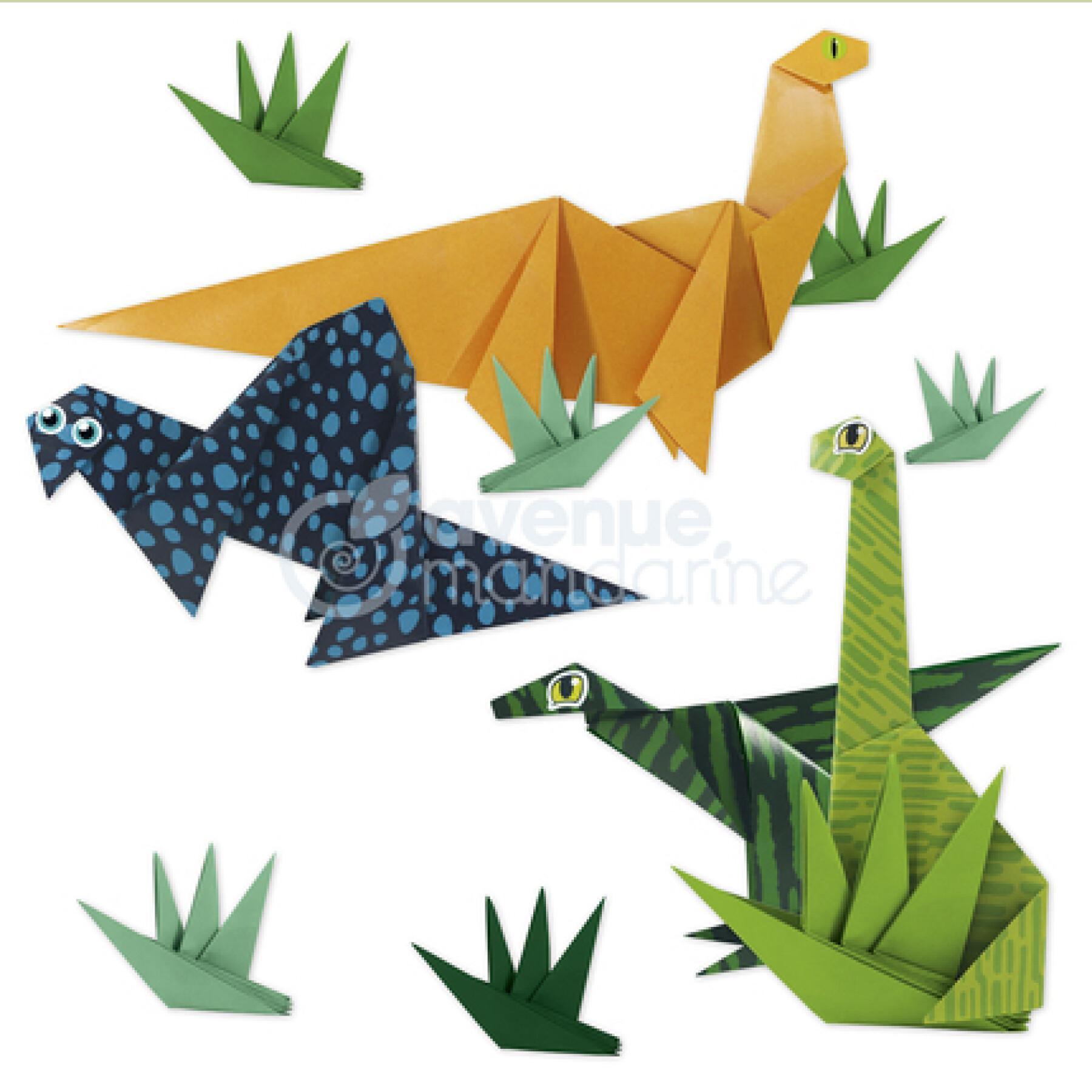 Kreativschachtel - Origami Dino Avenue Mandarine