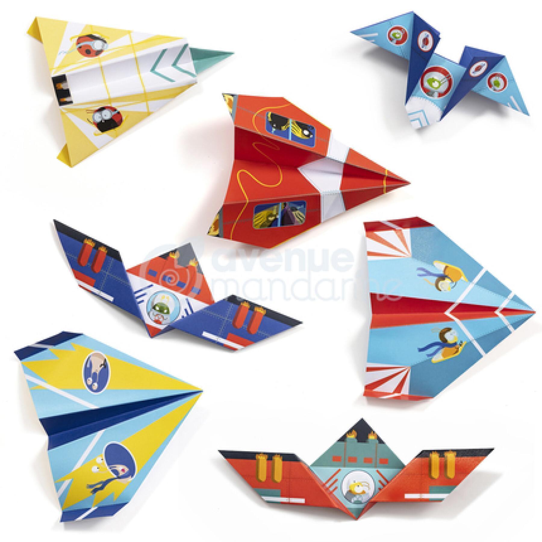 Kreativbox - Origami Flugzeuge Avenue Mandarine
