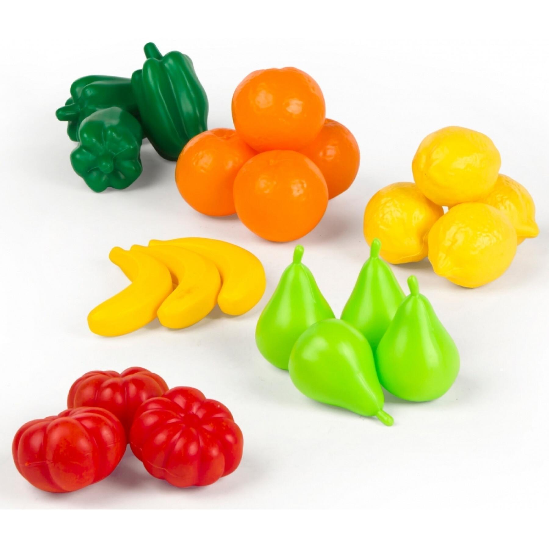 Obst- und Gemüsesatz 21-teilig CB Toys 17x45