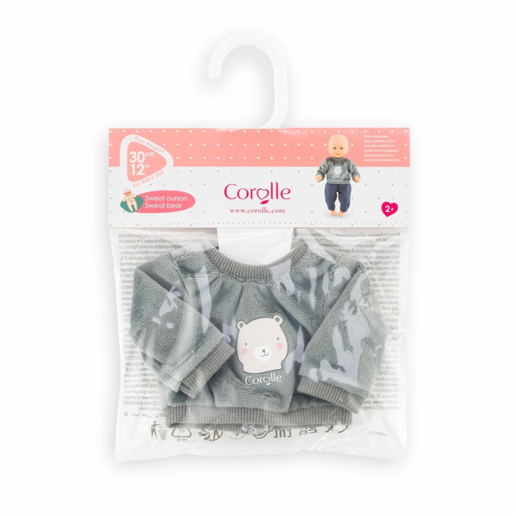 Teddybär-Sweatshirt für Puppen Corolle