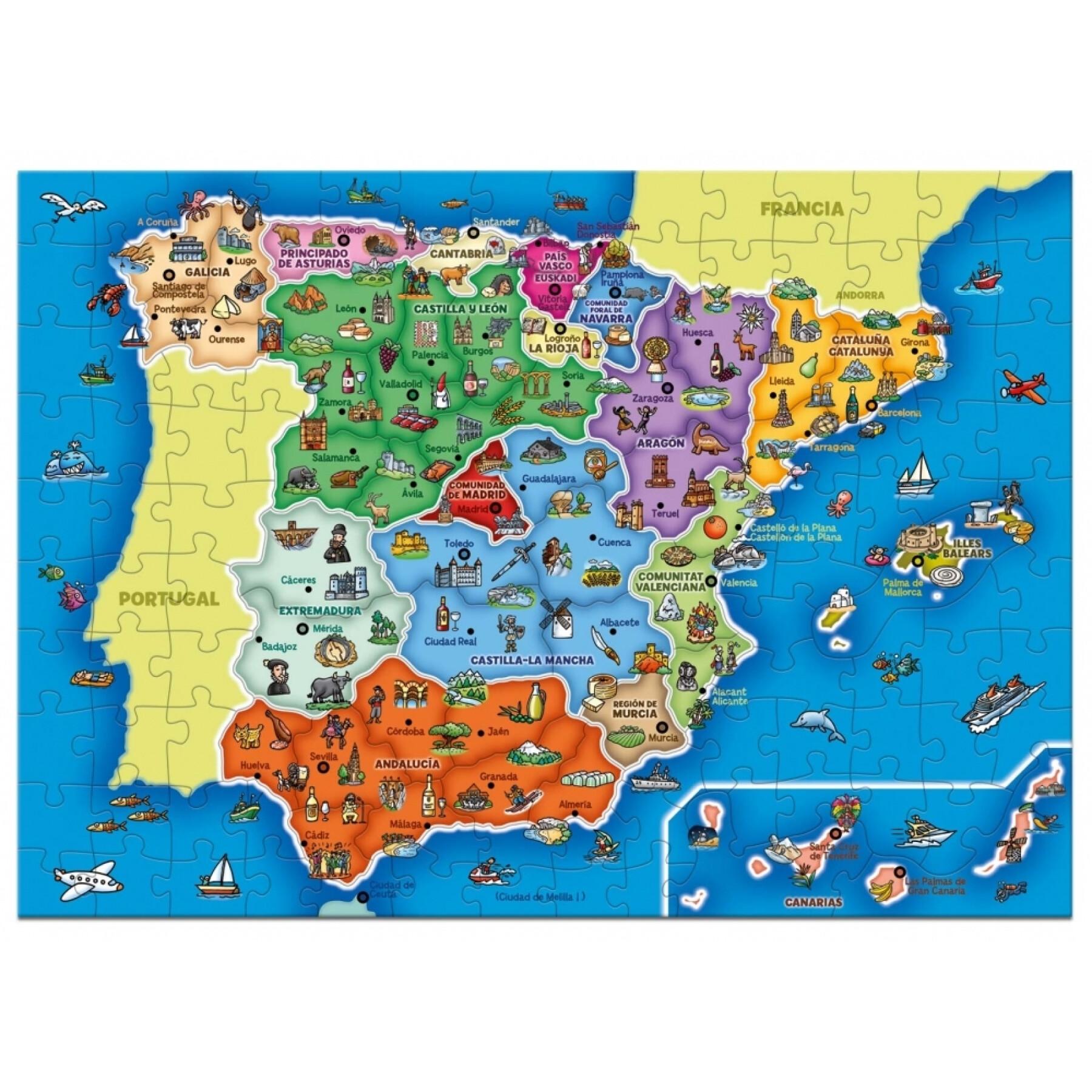 Puzzle mit 137 Teilen Diset España Prov -Autonomías