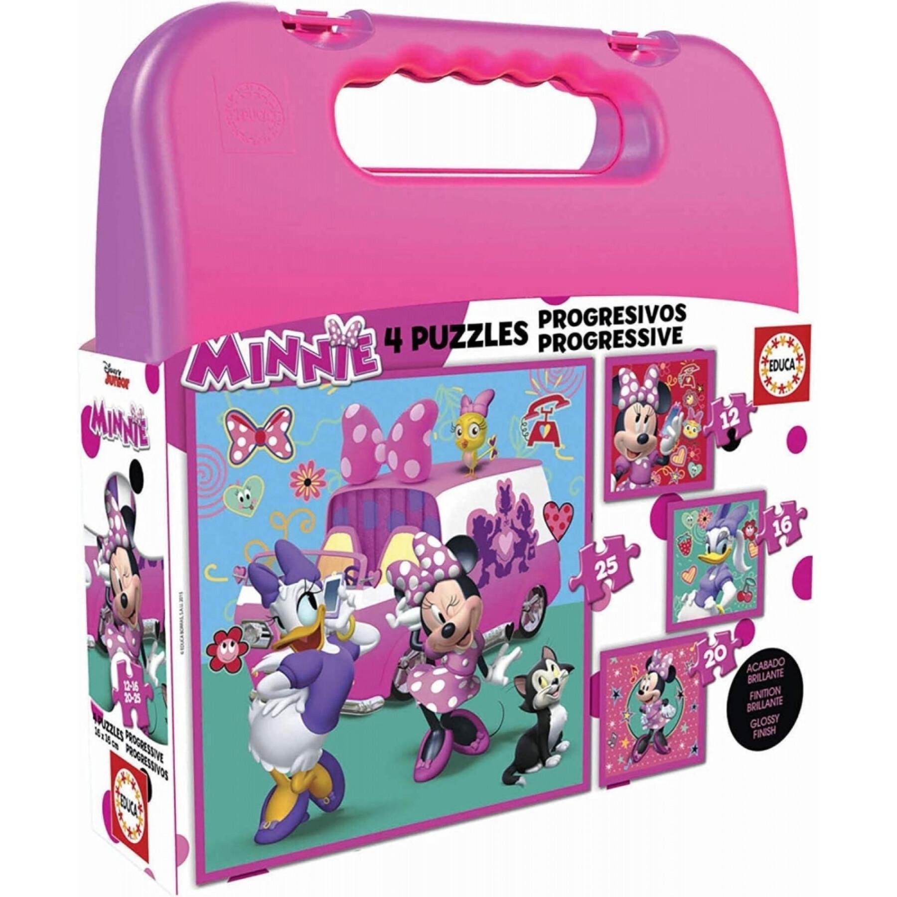 Progressives 12-16-20-25-Teile-Puzzle Disney Minnie
