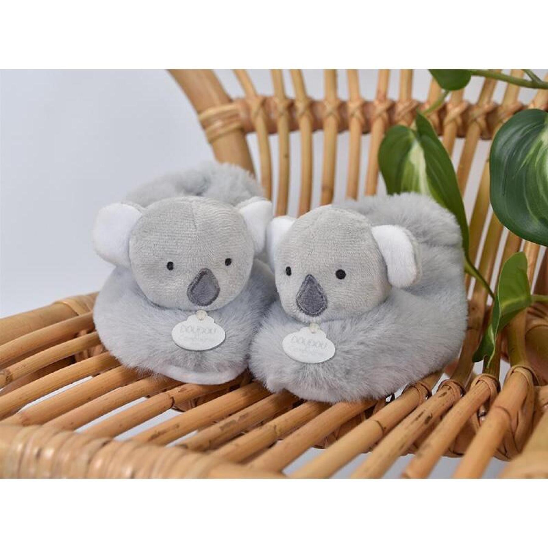 Babyschuhe mit Rassel Doudou & compagnie Unicef - Koala