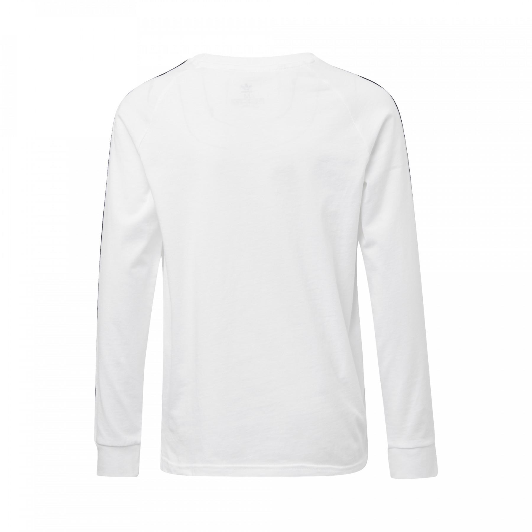 Langärmeliges adidas 3-Streifen Junior-T-Shirt mit langen Ärmeln