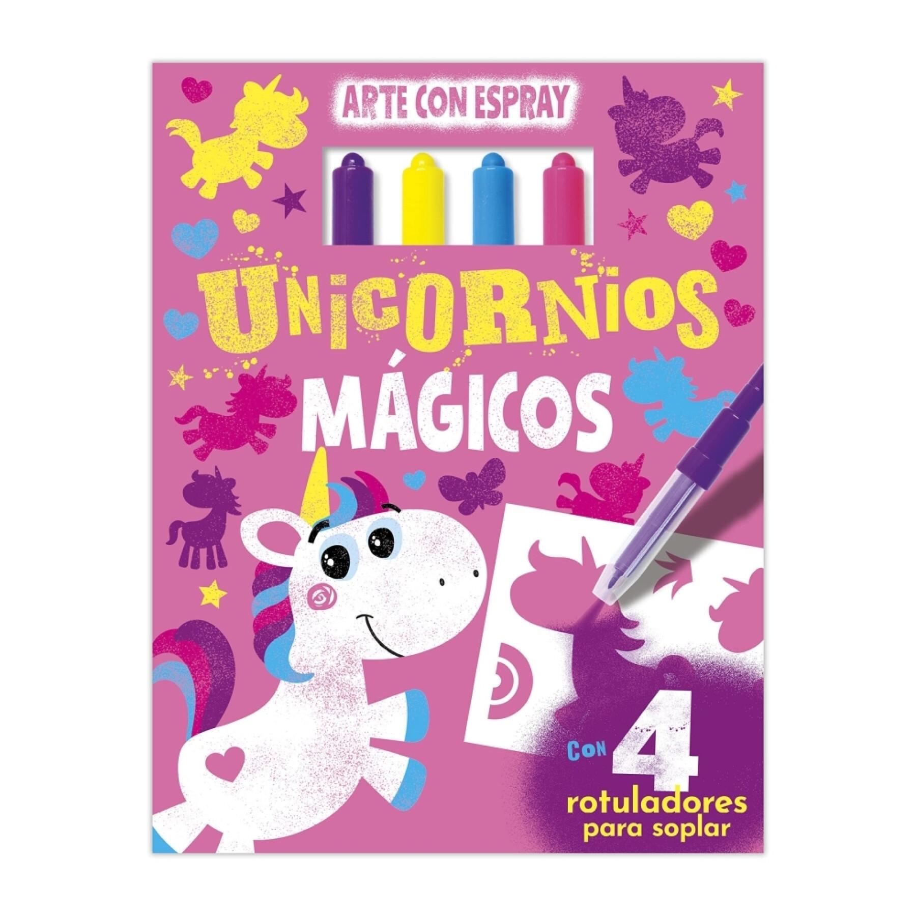 Kunst-Aktivitätsbuch Spray Magic Unicorns Edibook