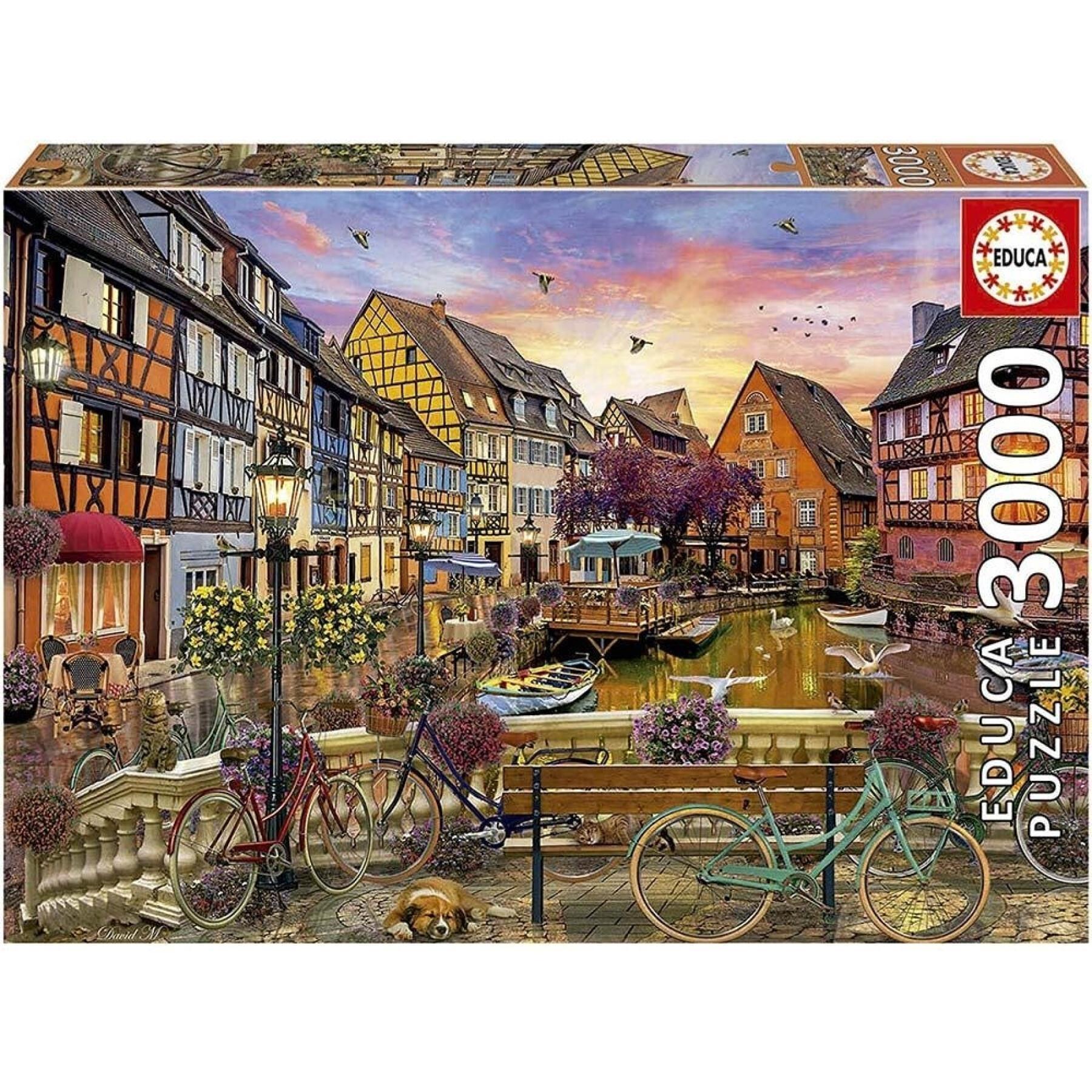Puzzle mit 3000 Teilen Educa Colmar-Francia