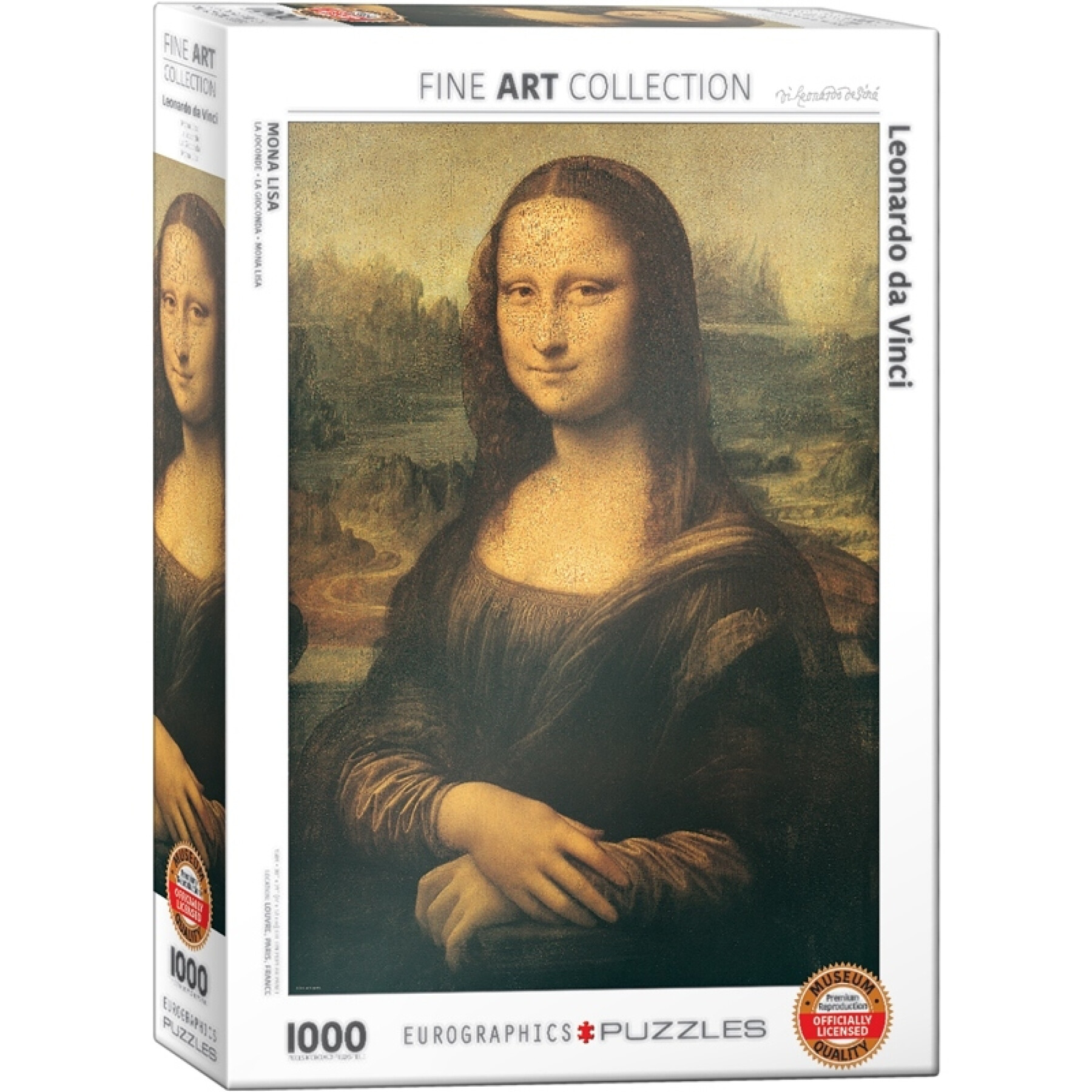 Puzzle der Mona Lisa mit 1000 Teilen Eurographics