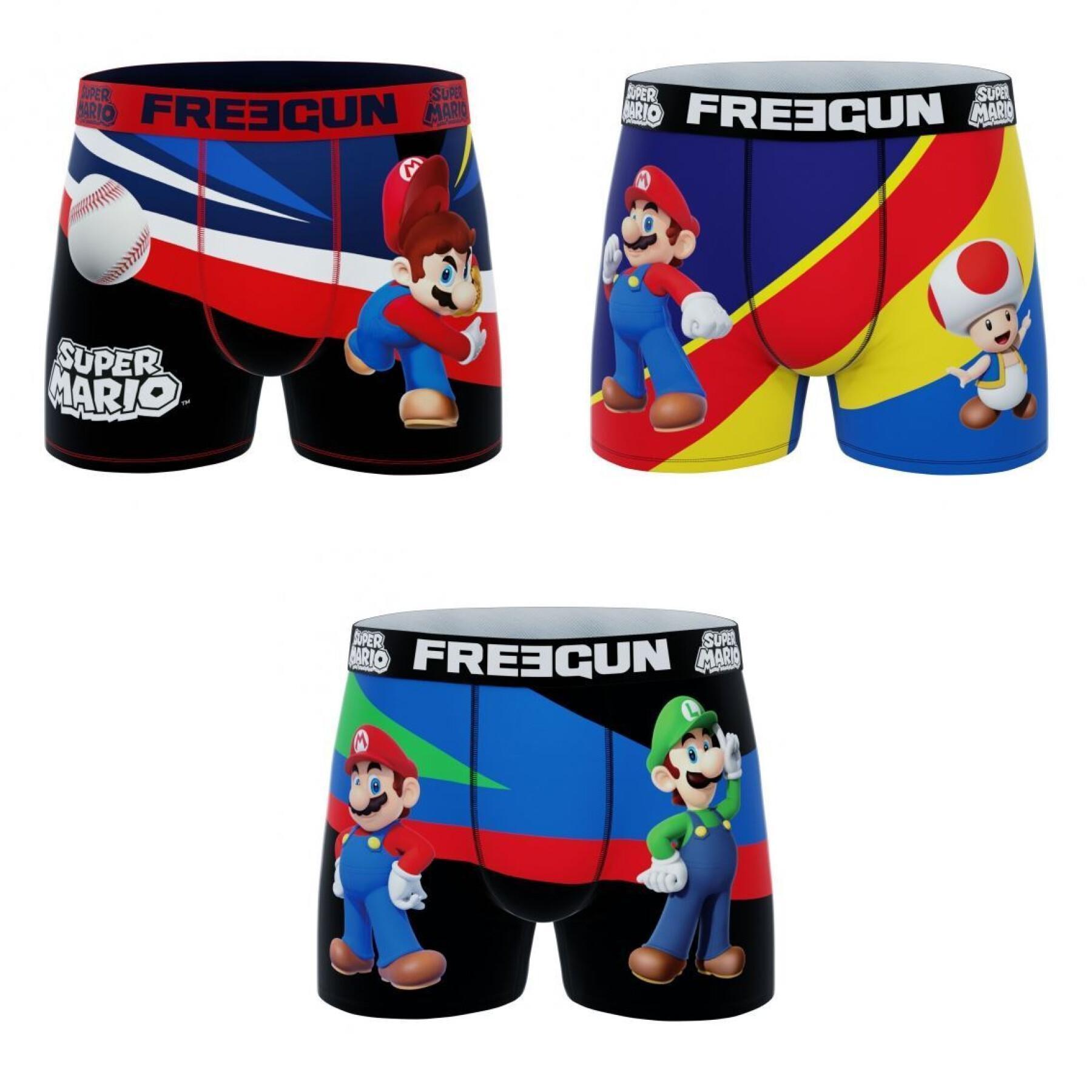 Boxershorts Kind Freegun Super Mario Bross (x3)