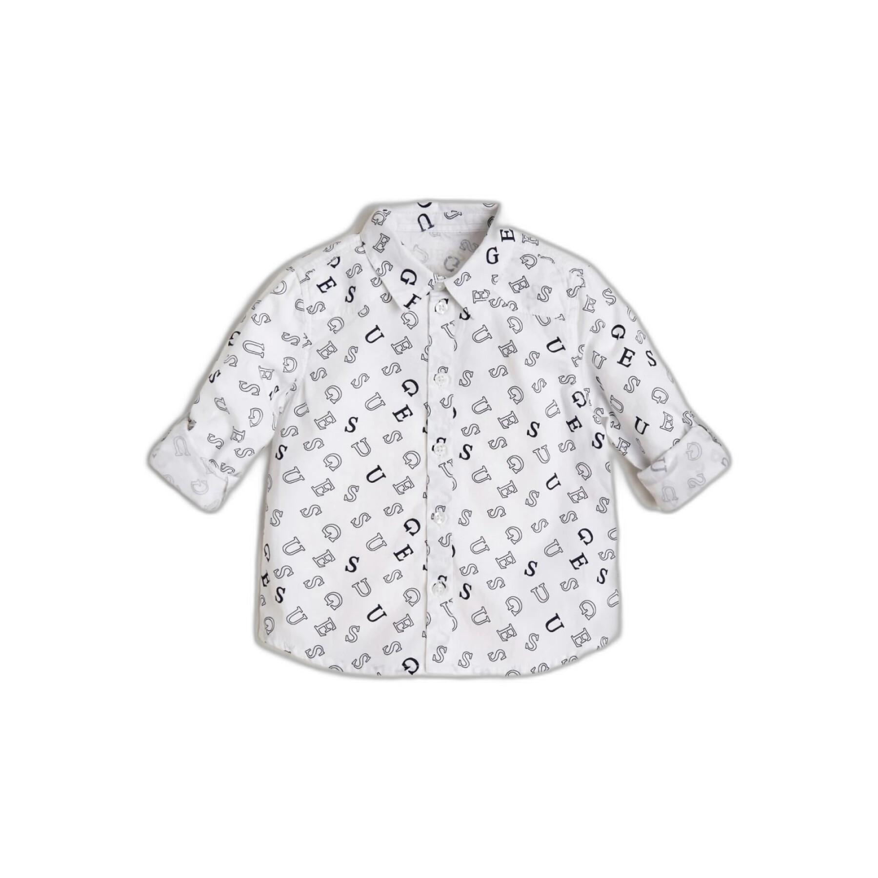 Verstellbares Popeline-Hemd für Kinder Guess