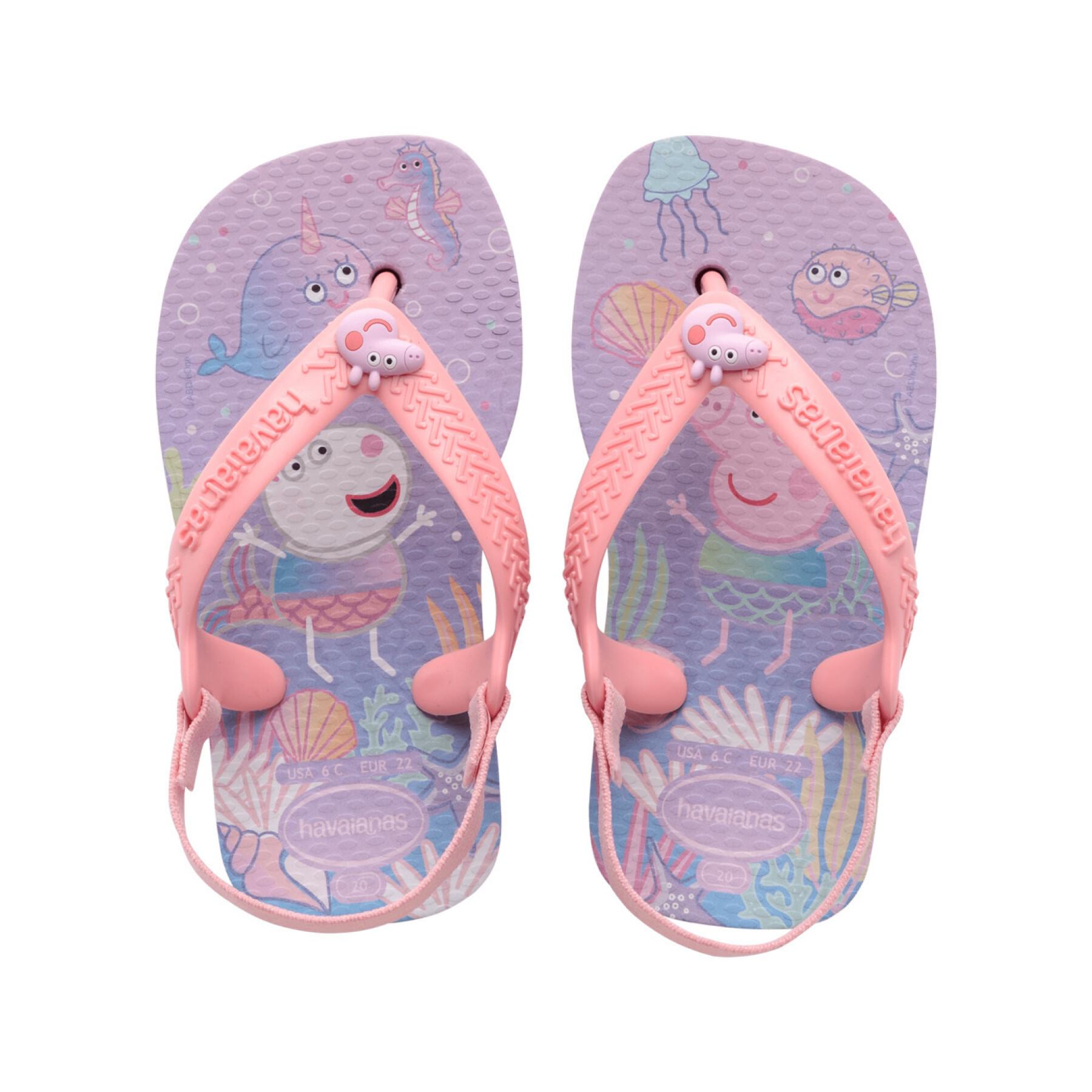 Baby-Flip-Flops für Mädchen Havaianas Peppa Pig