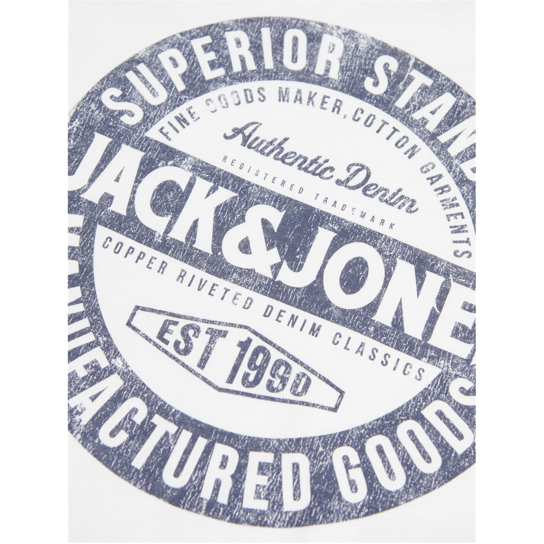 T-Shirt mit langen Ärmeln und Rundhalsausschnitt Kind Jack & Jones Jeans