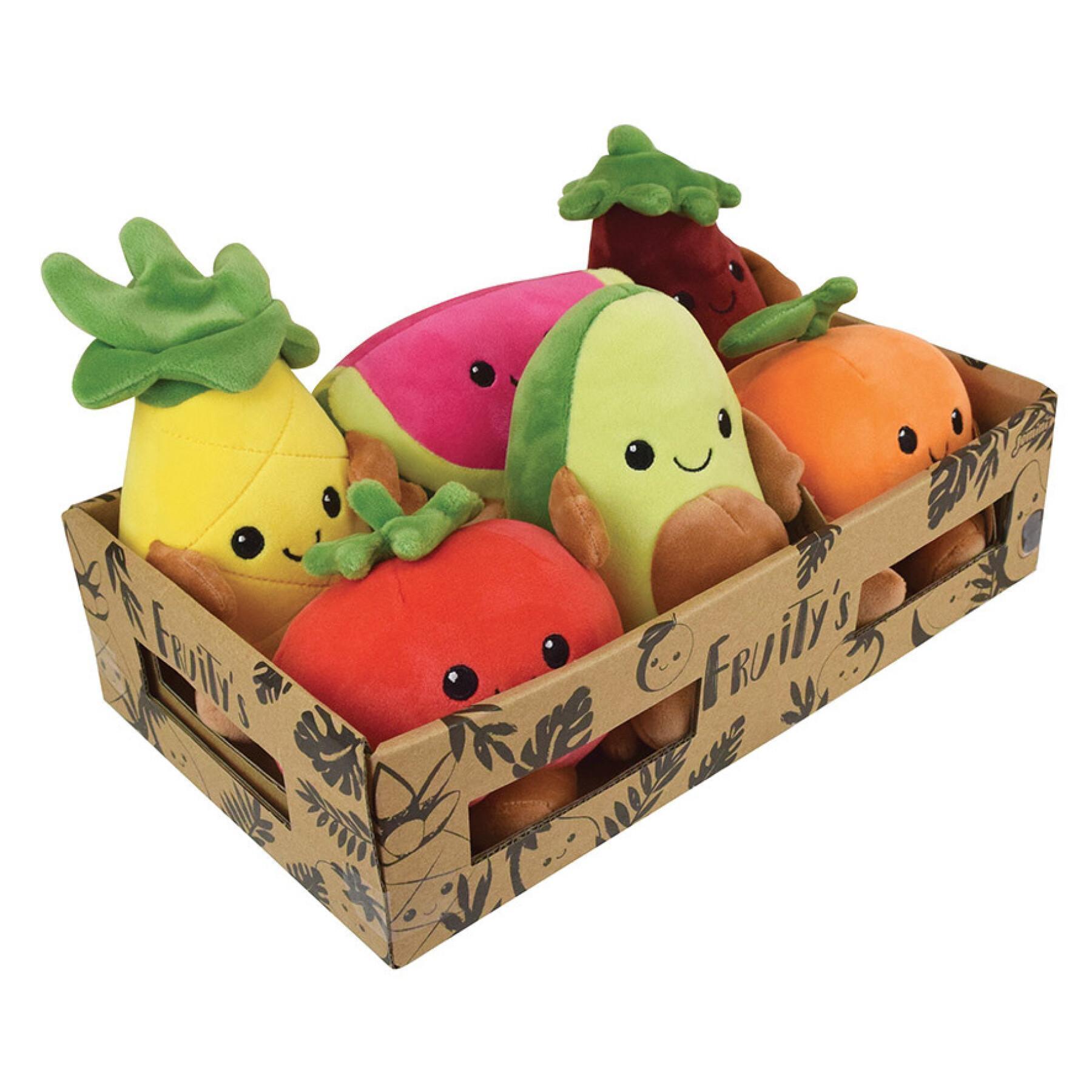 6er-Set Plüschtiere Obst und Gemüse Jemini Fruity's