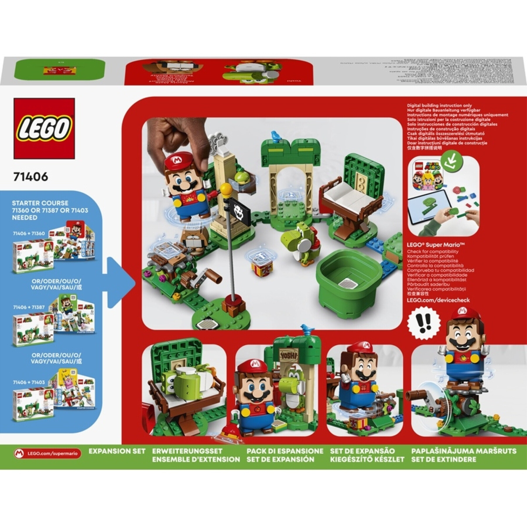 Bauspiele Haus Geschenk von yoshi Lego Mario