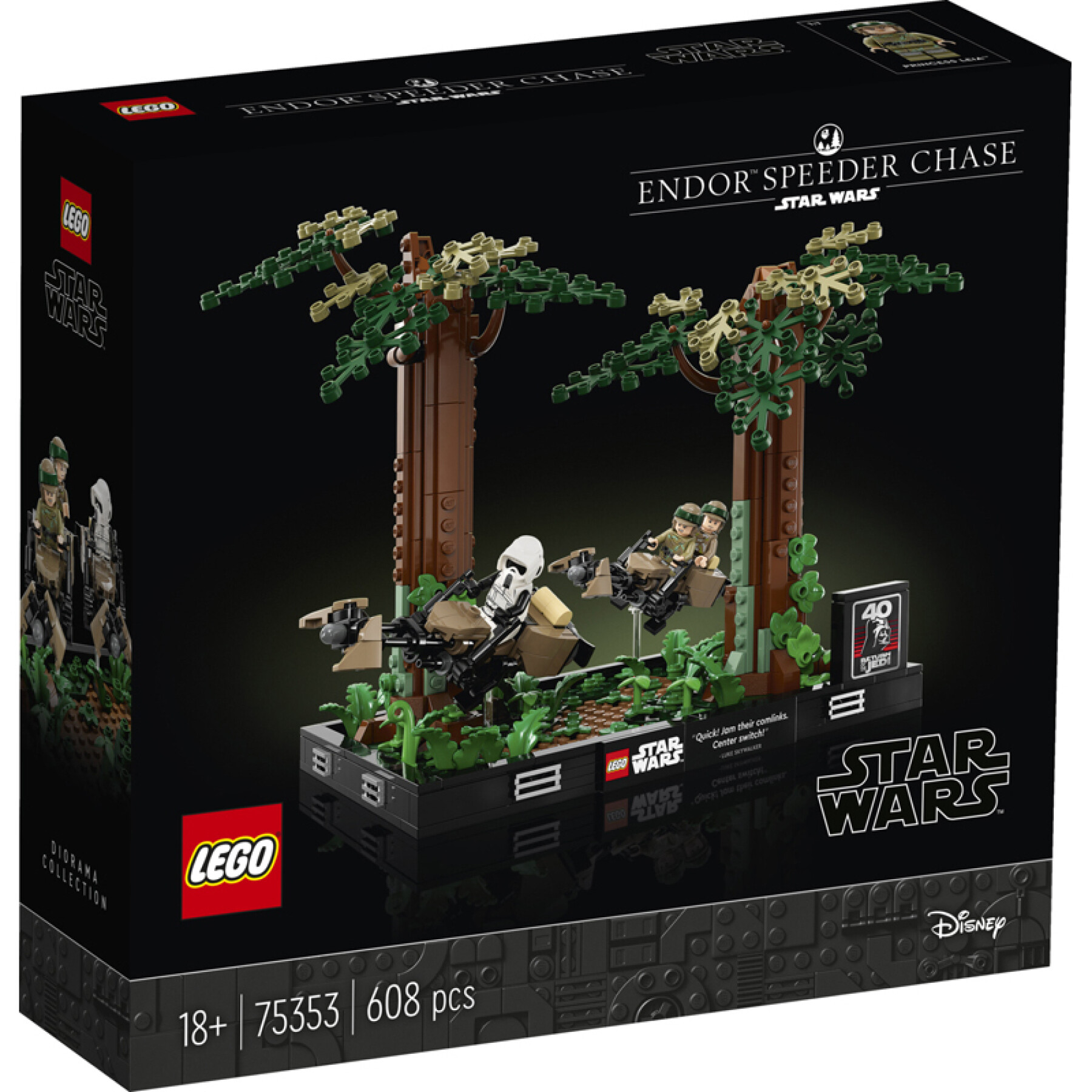 Bauspiele Diorama Verfolgung Speeder Lego Star Wars