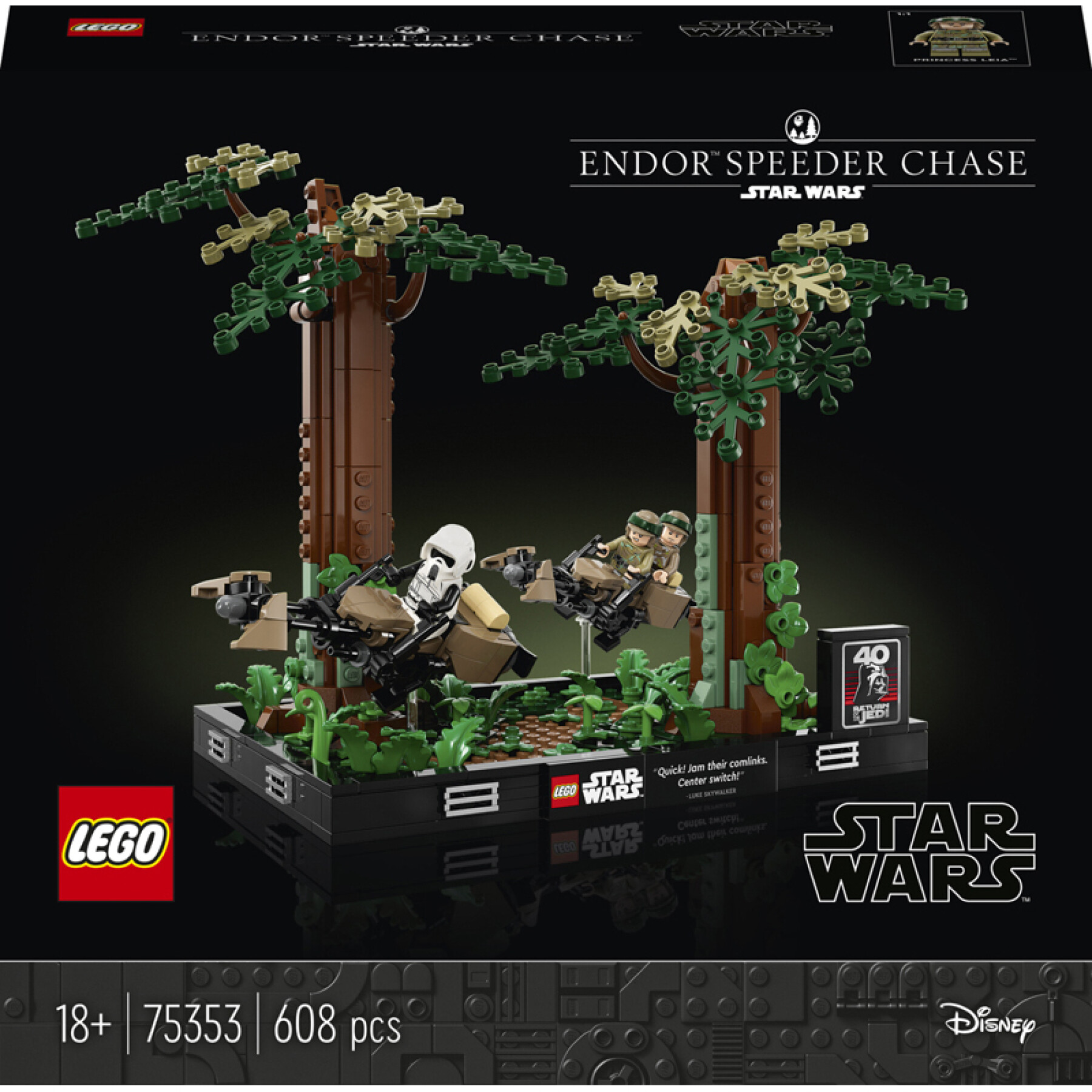 Bauspiele Diorama Verfolgung Speeder Lego Star Wars