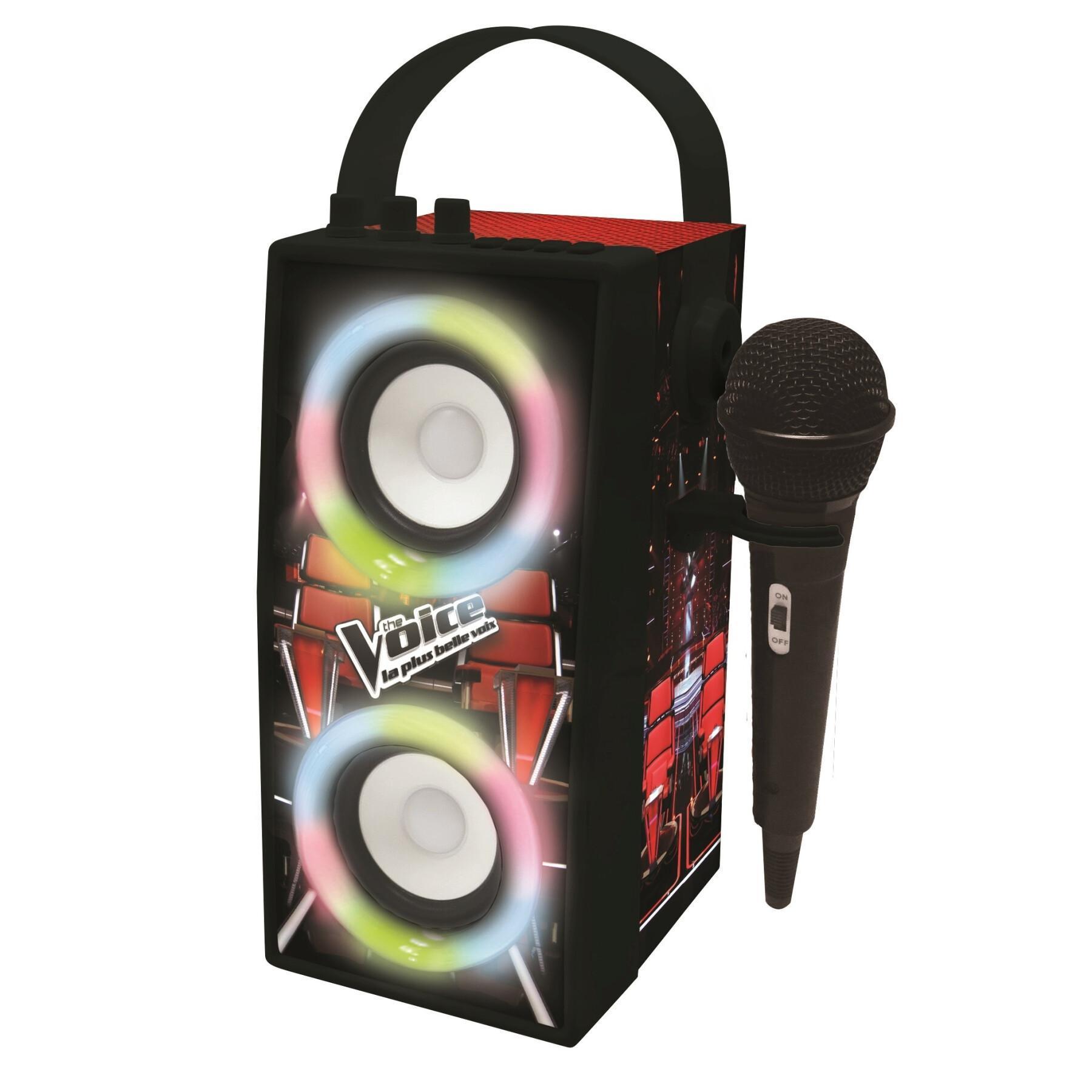 Tragbarer bluetooth®-Trendlautsprecher + Mikrofon und Lichteffekte Lexibook The Voice