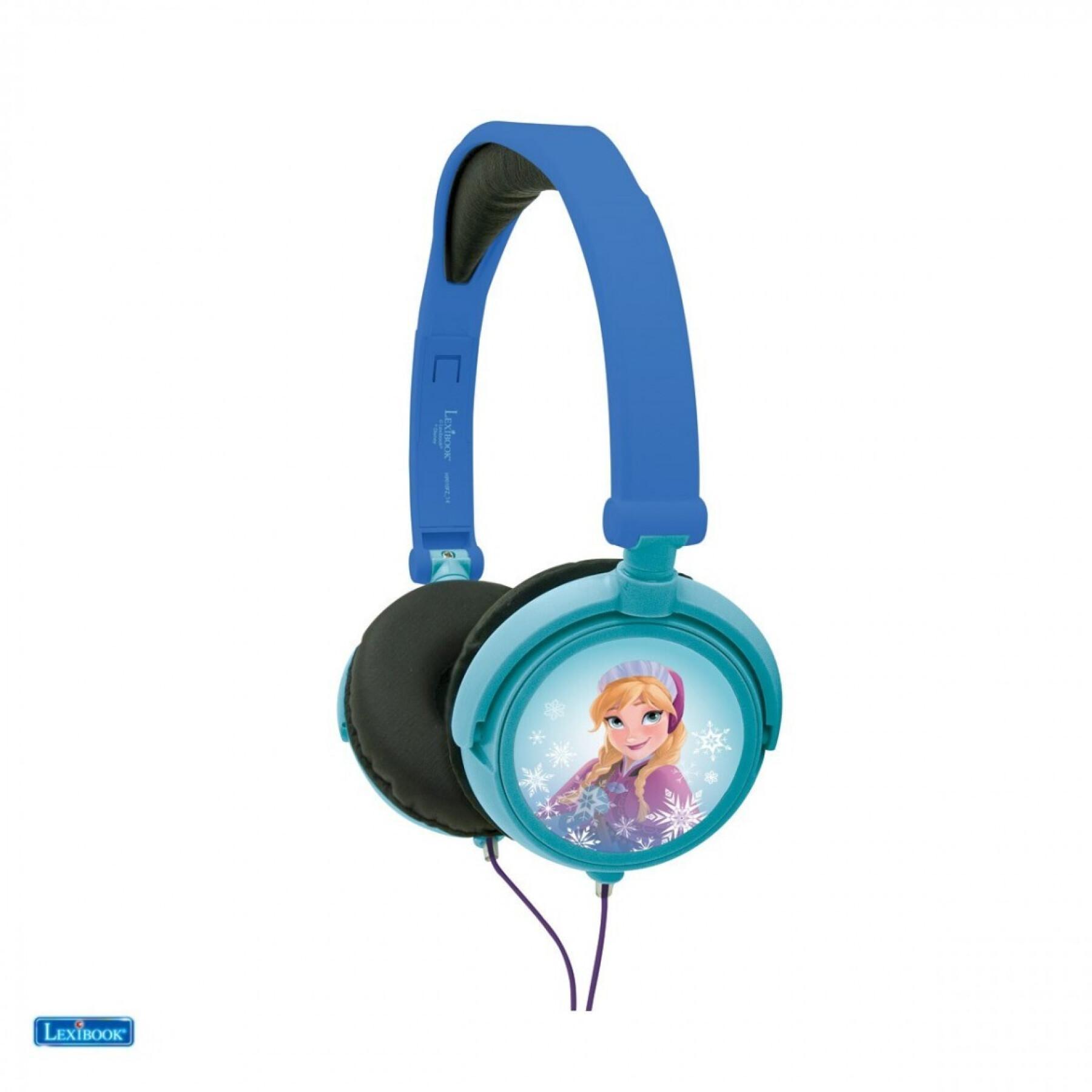 Zusammenklappbare, kabelgebundene Stereo-Kopfhörer Schneekönigin + Lautstärkebegrenzung Lexibook