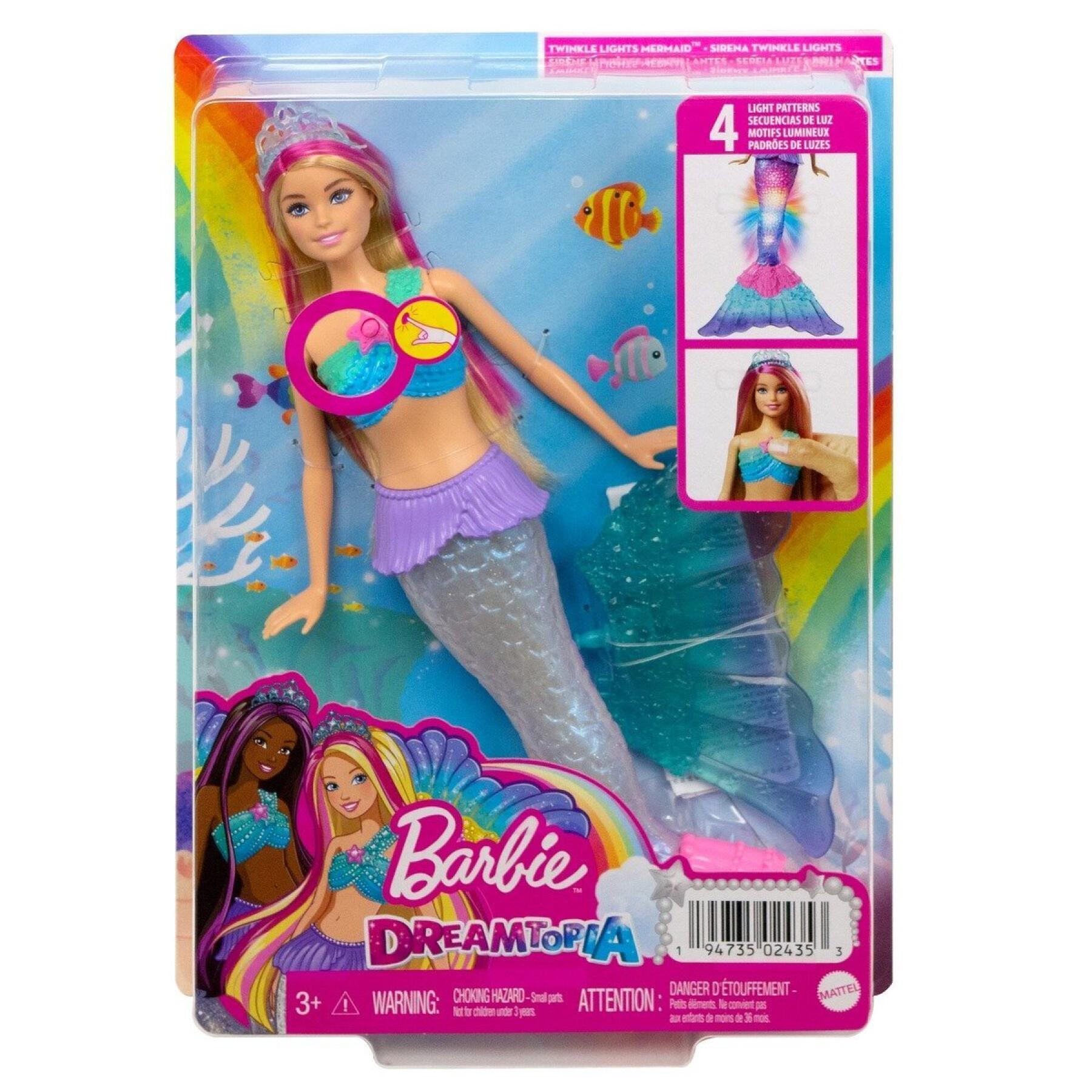 Puppe - barbie meerjungfrau lichter traum Mattel France