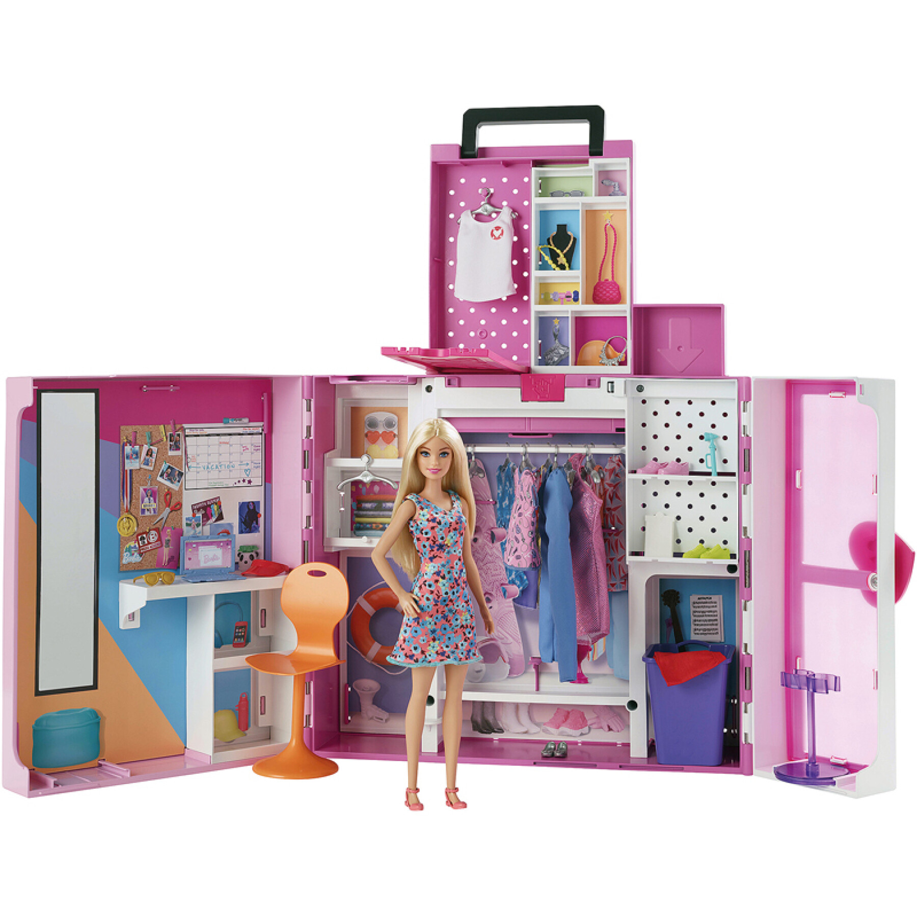 Barbiepuppe und ihr Mega-Ankleidezimmer Mattel France