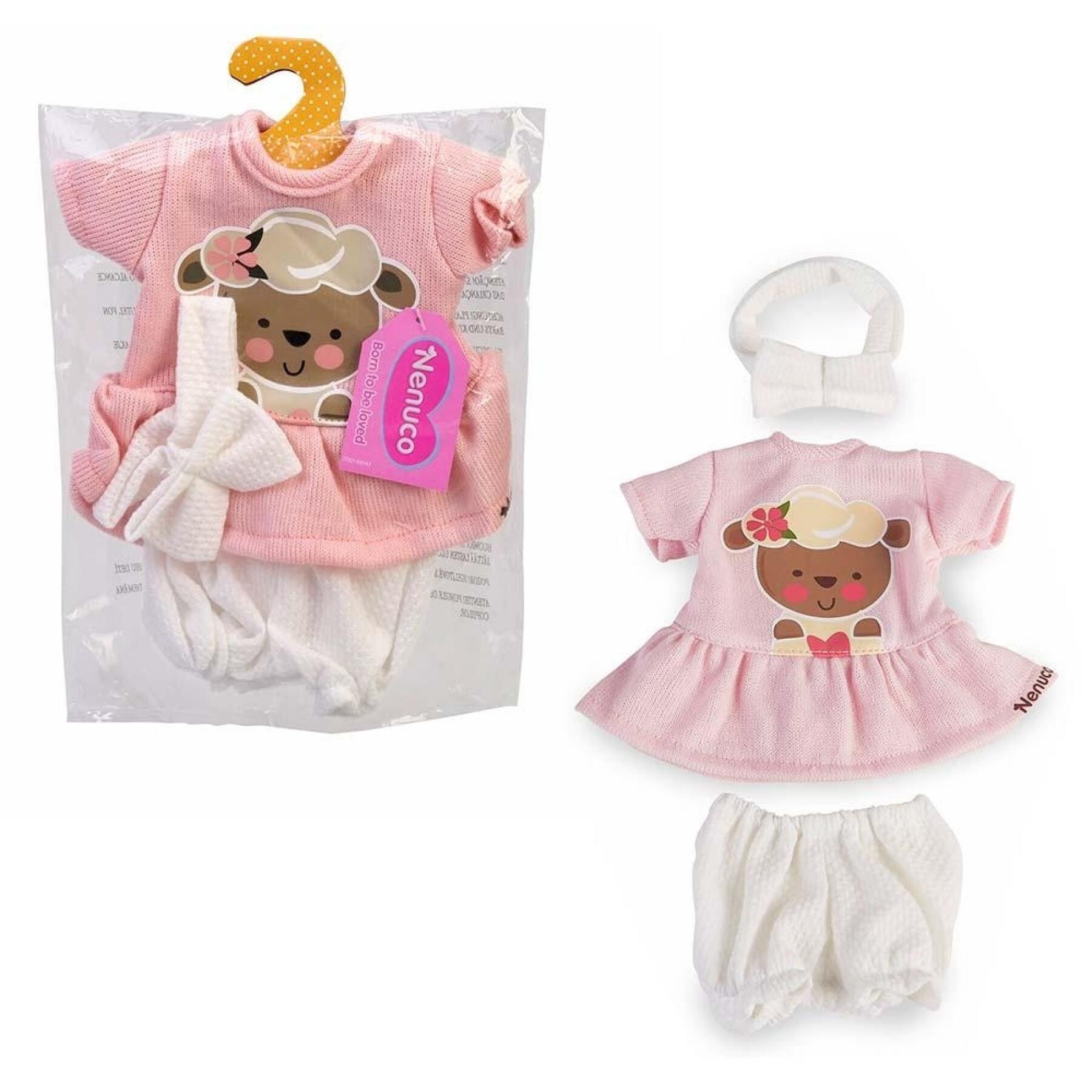 Kleiderset für Puppe 6 Modell mit Kleiderbügel Nenuco