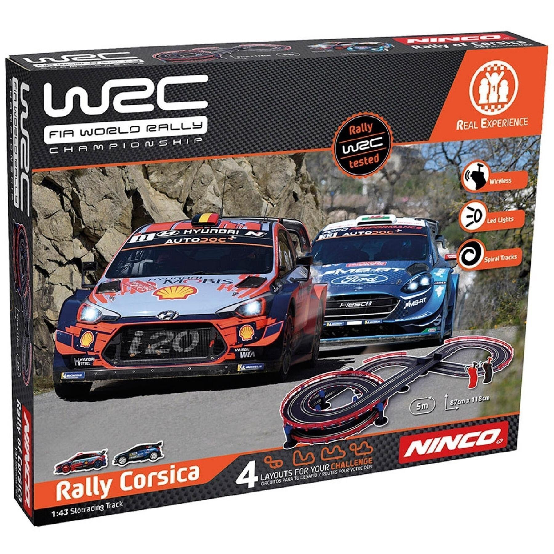 Genereco Slotcar Rennstrecke Ninco WRC Rallye Corsica