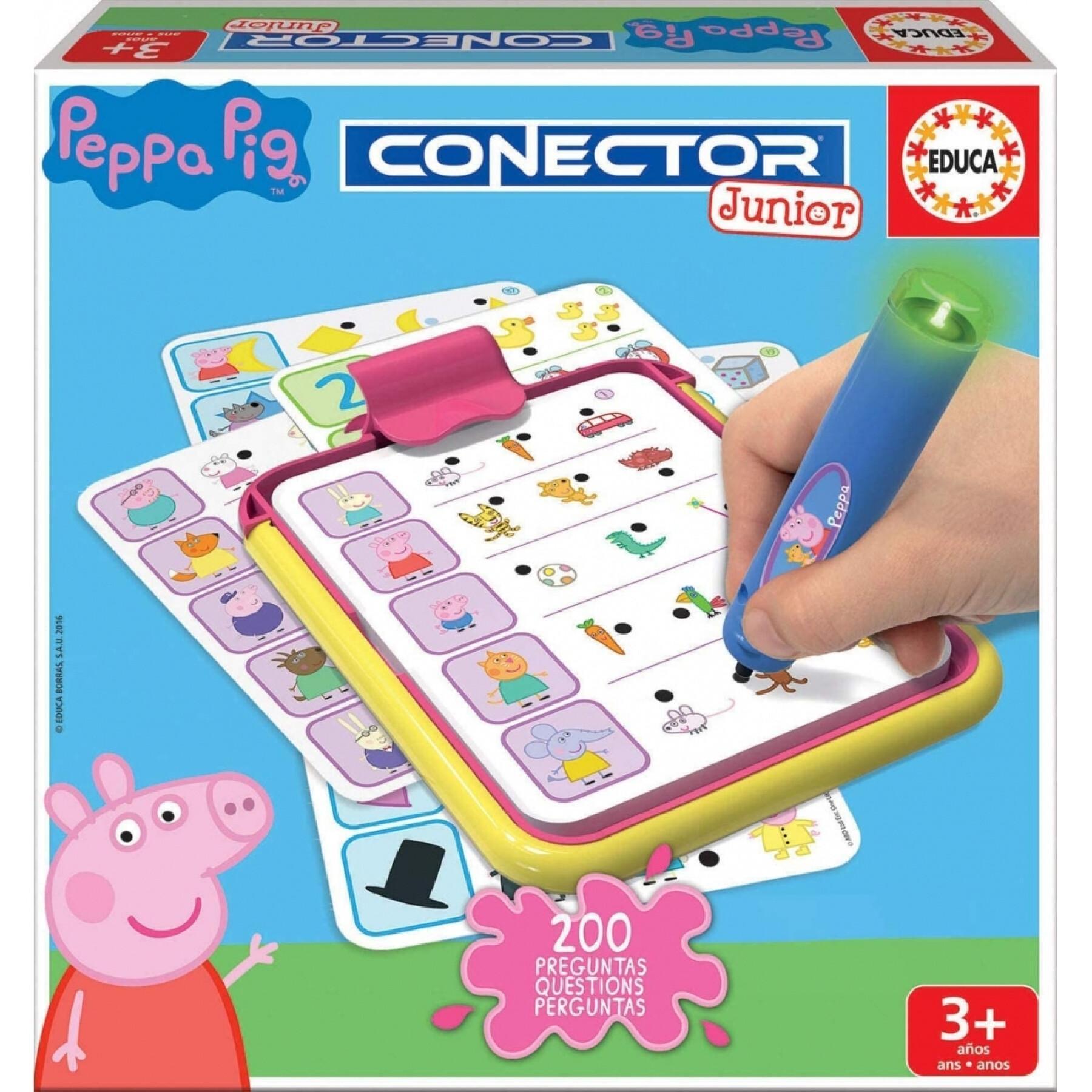 Lernspiele mit Fragen und Antworten Peppa Pig Connector