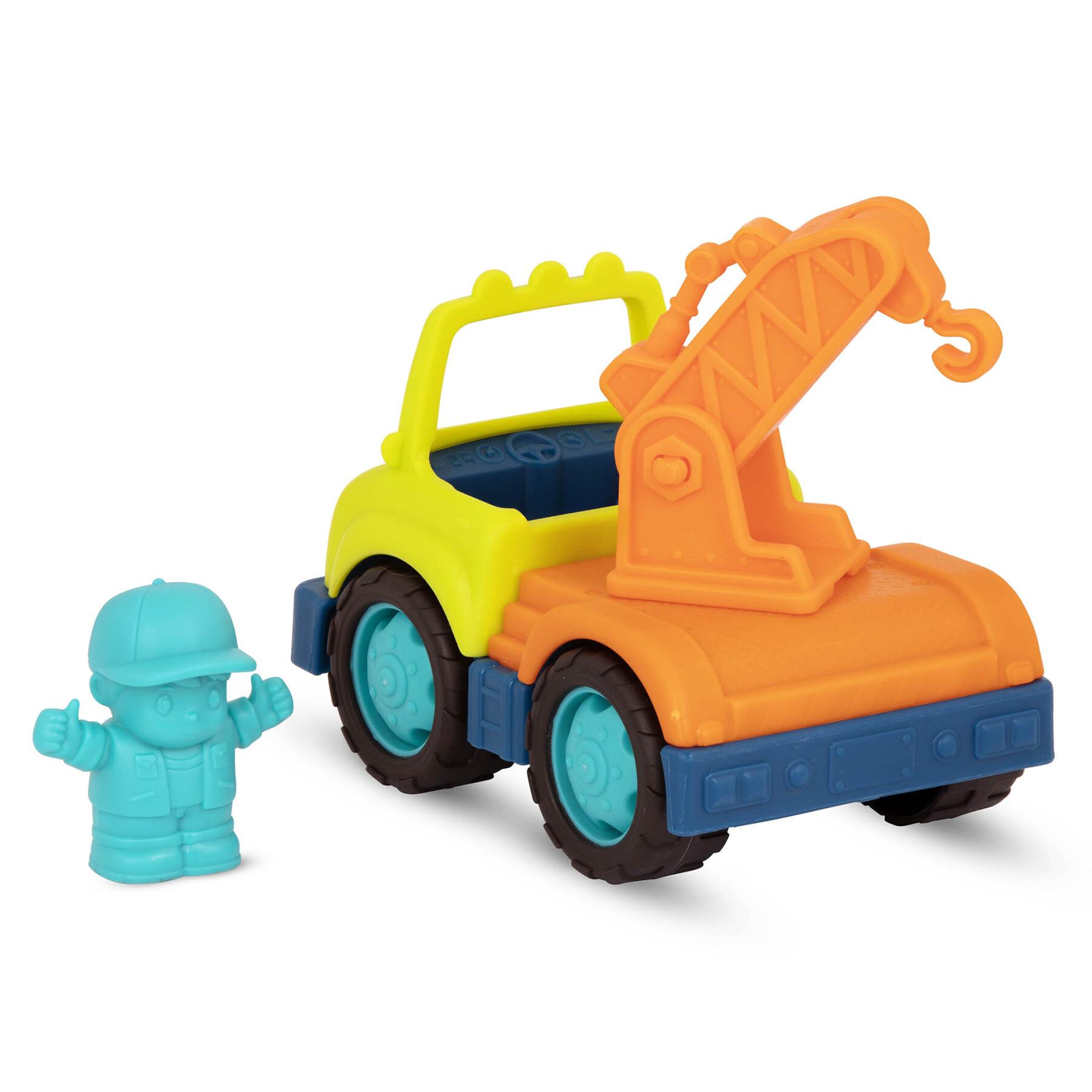 Set von 3 Mini-Bauwagen mit seinen Figuren Petit Jour Happy Cruisers