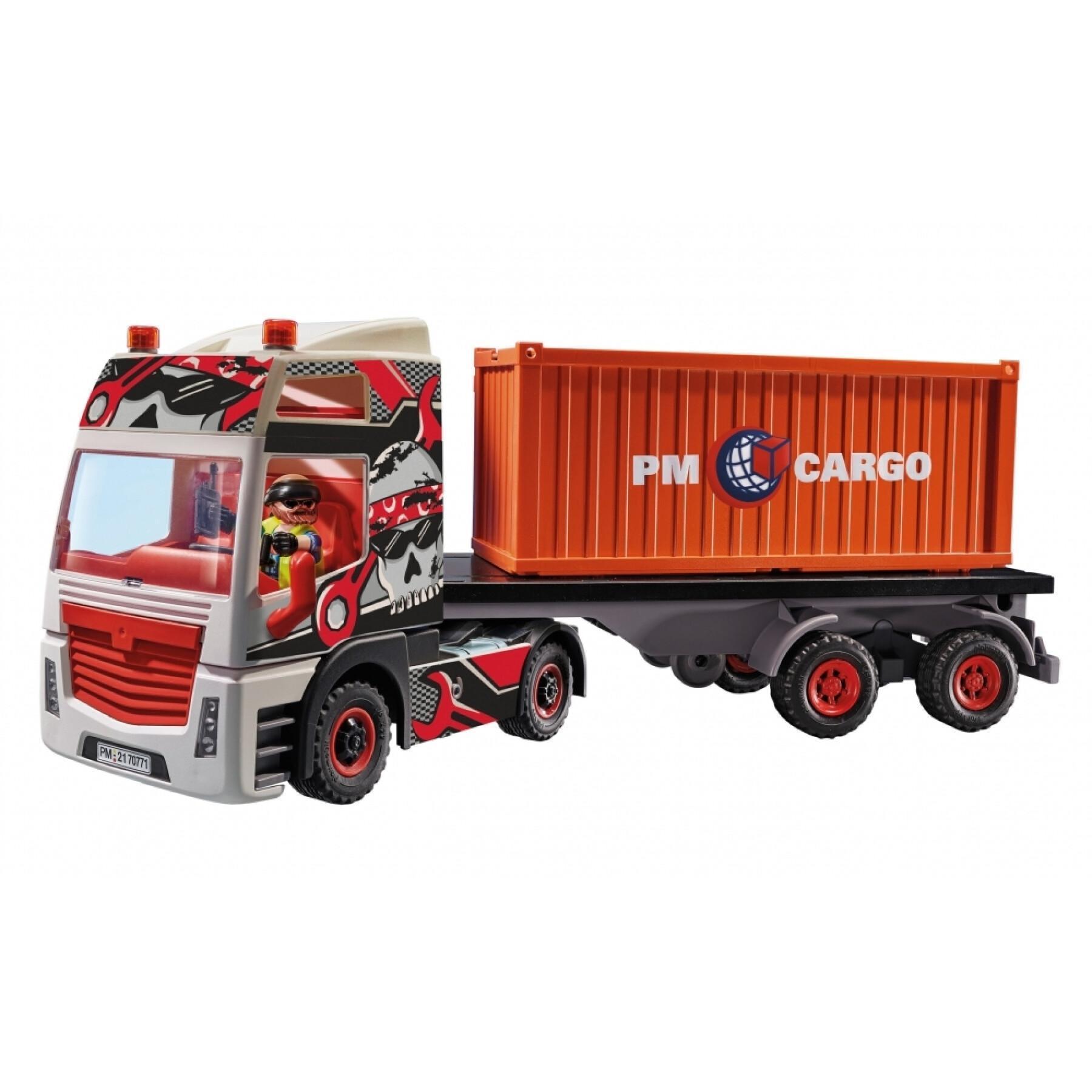 Lastwagen mit Stadtanhänger Playmobil