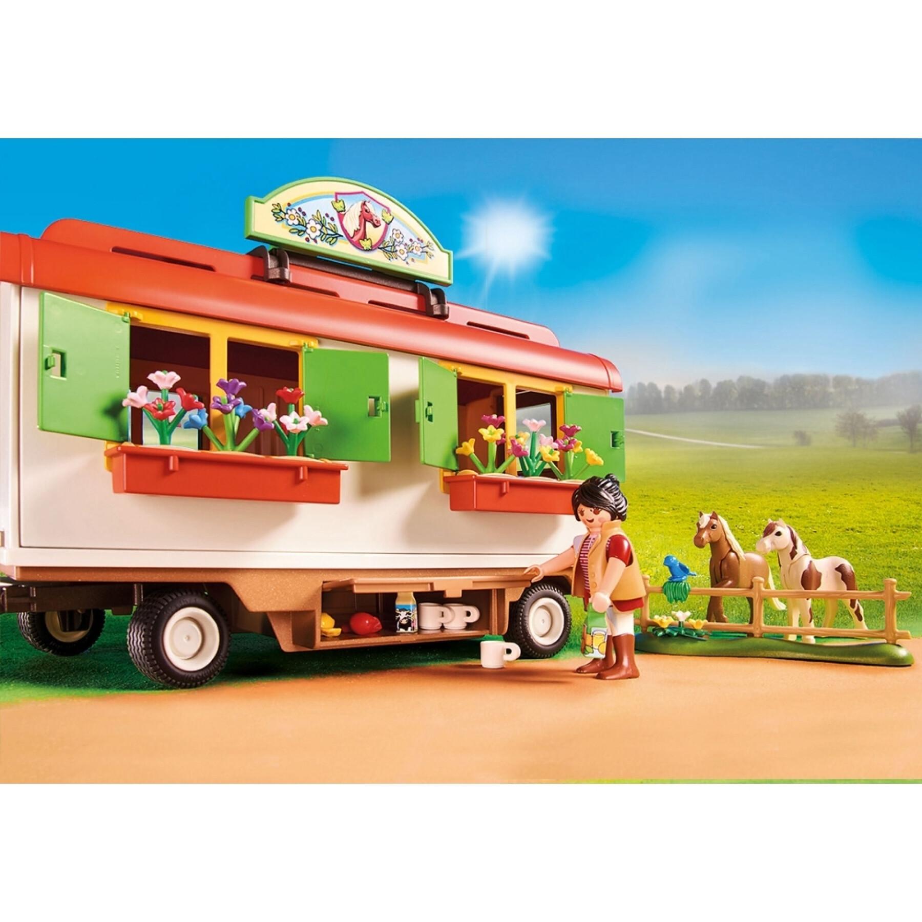 Pony Wohnwagen Playmobil Country