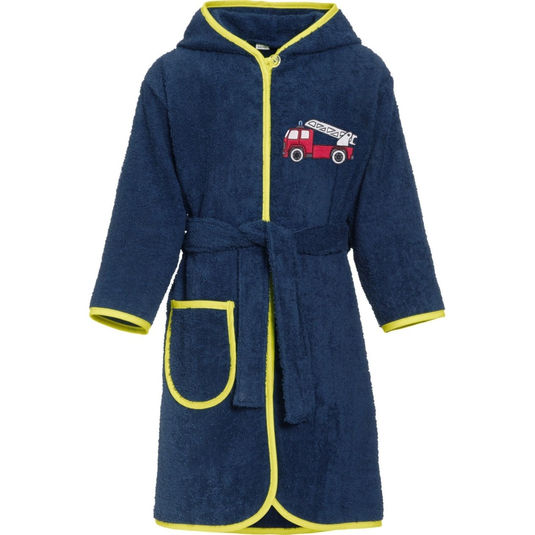Bademantel aus Frottee, Baby Playshoes Fire Brigade
