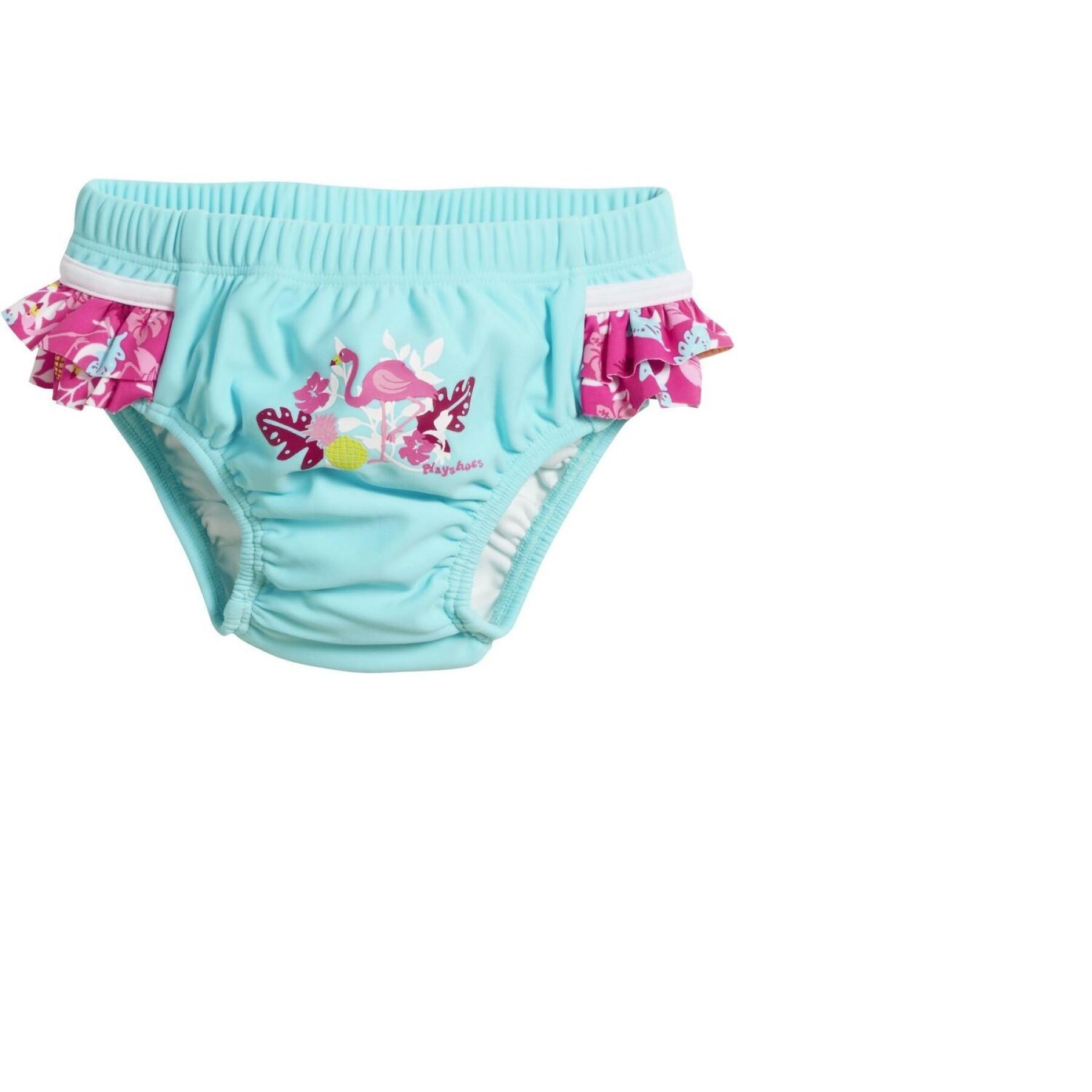 Badeslip mit UV-Schutz, Baby, Mädchen Playshoes Flamingo