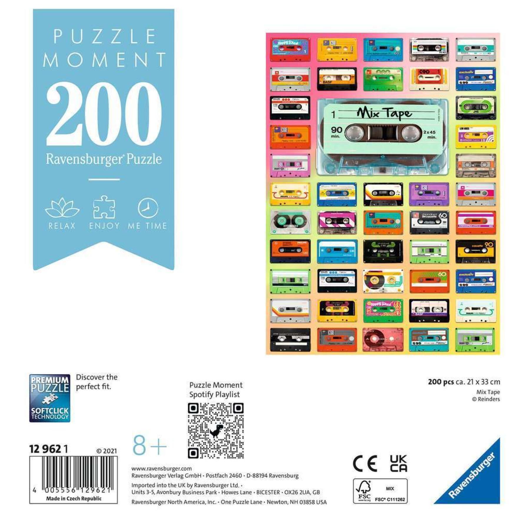 Puzzles 200 Stück Moment Mixtape Ravensburger