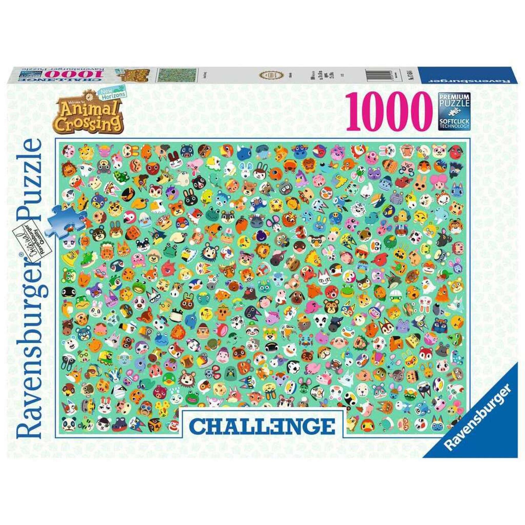 Puzzle mit 1000 Teilen animal crossing Ravensburger