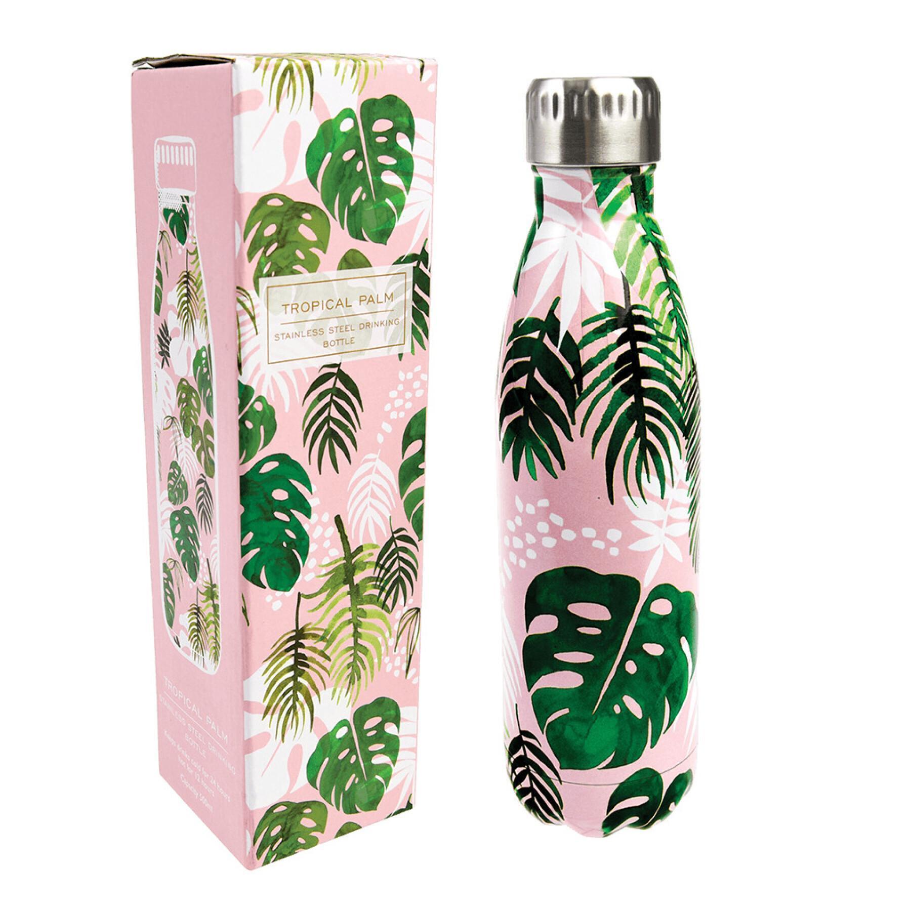 Trinkflasche aus rostfreiem Stahl Kind Rex London Tropical Palm