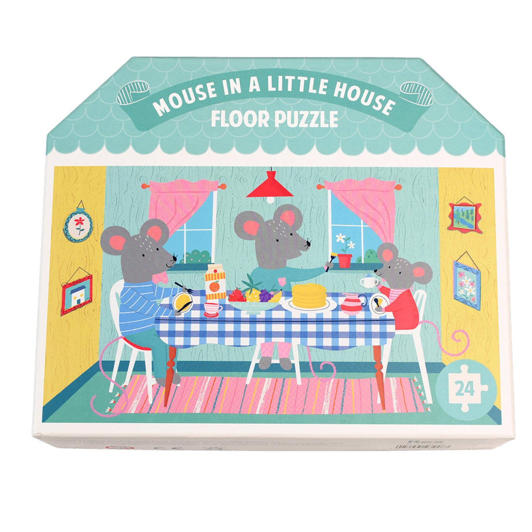 Riesen-Bodenpuzzle Rex London Mouse In A House