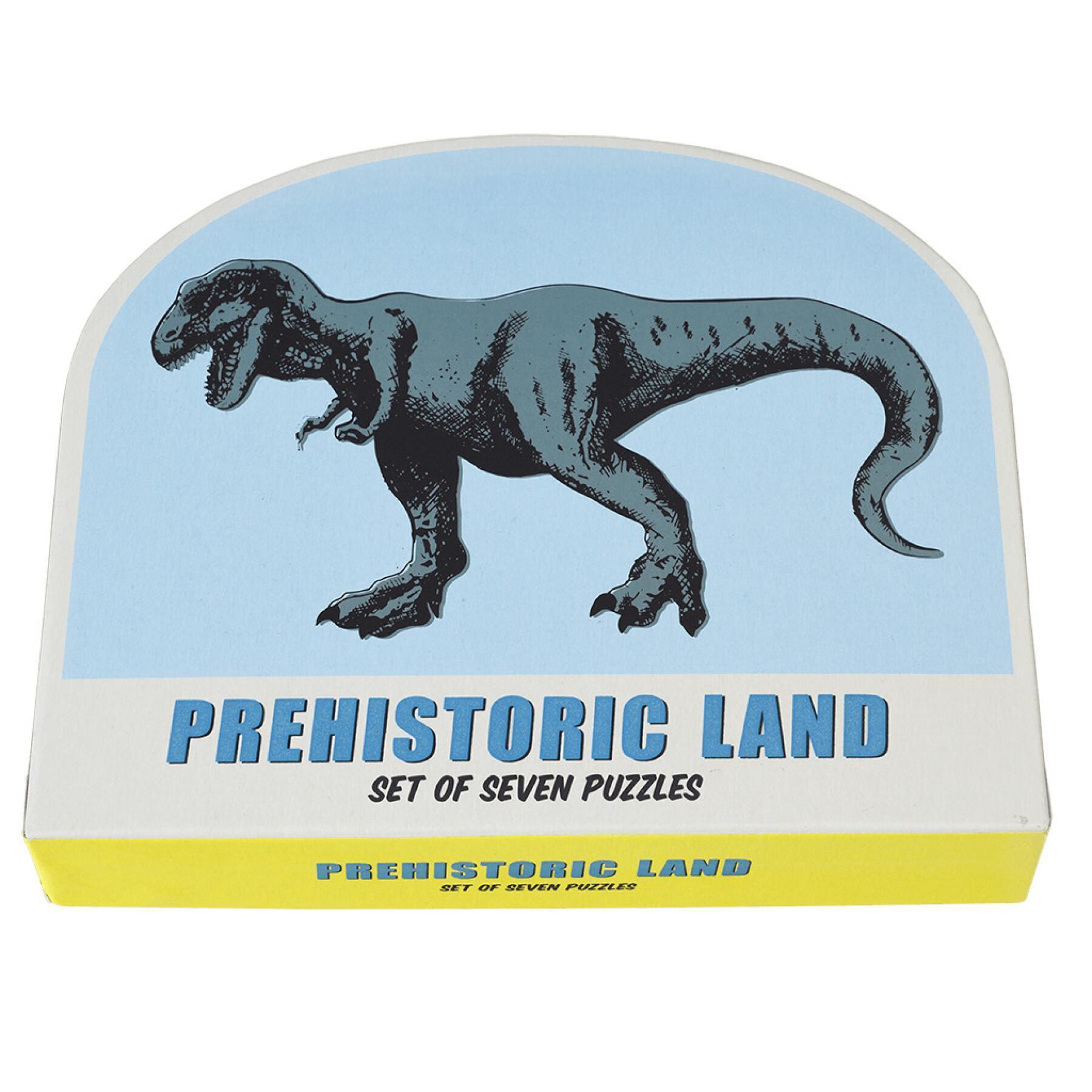 Set aus sieben Puzzles Rex London Prehistoric Land
