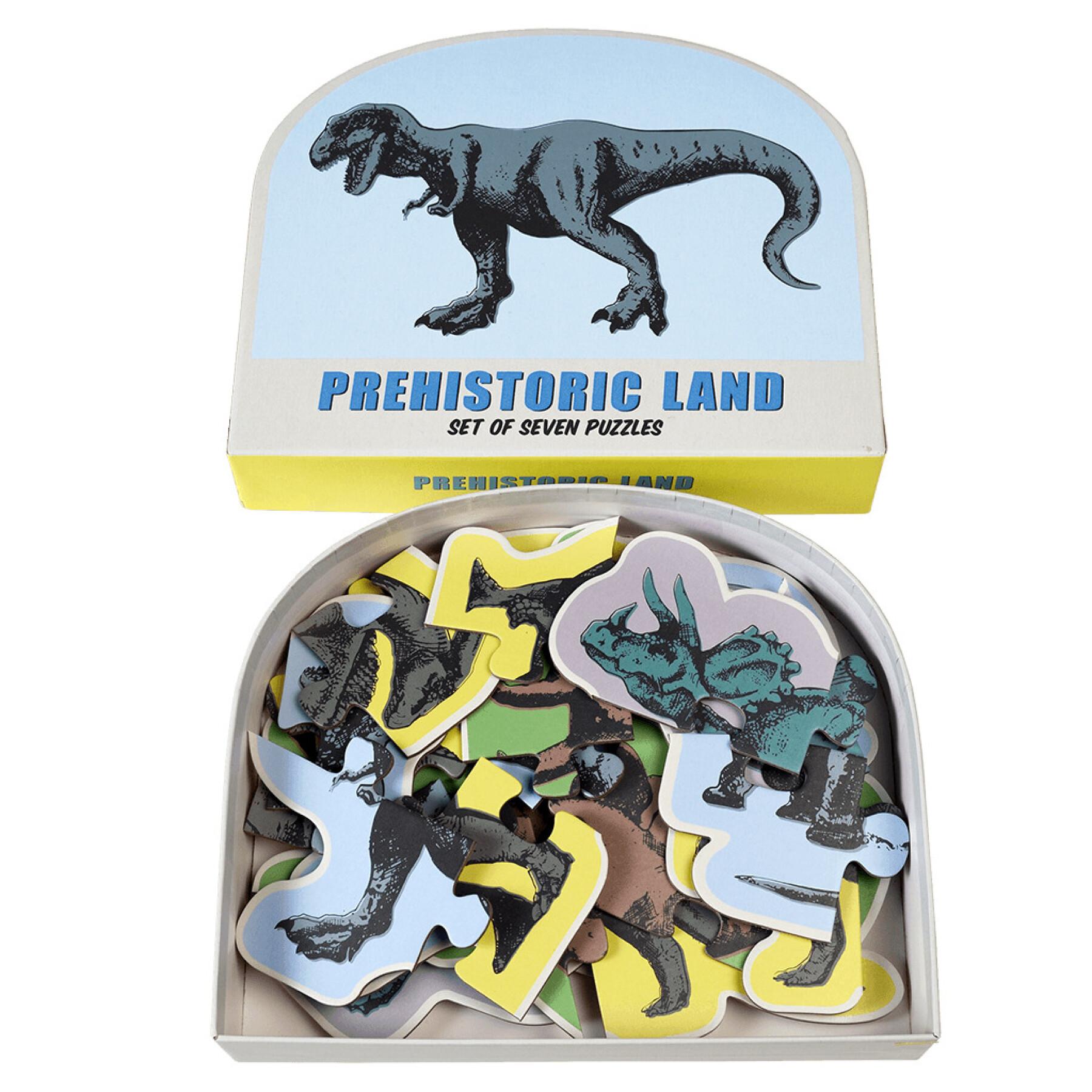 Set aus sieben Puzzles Rex London Prehistoric Land